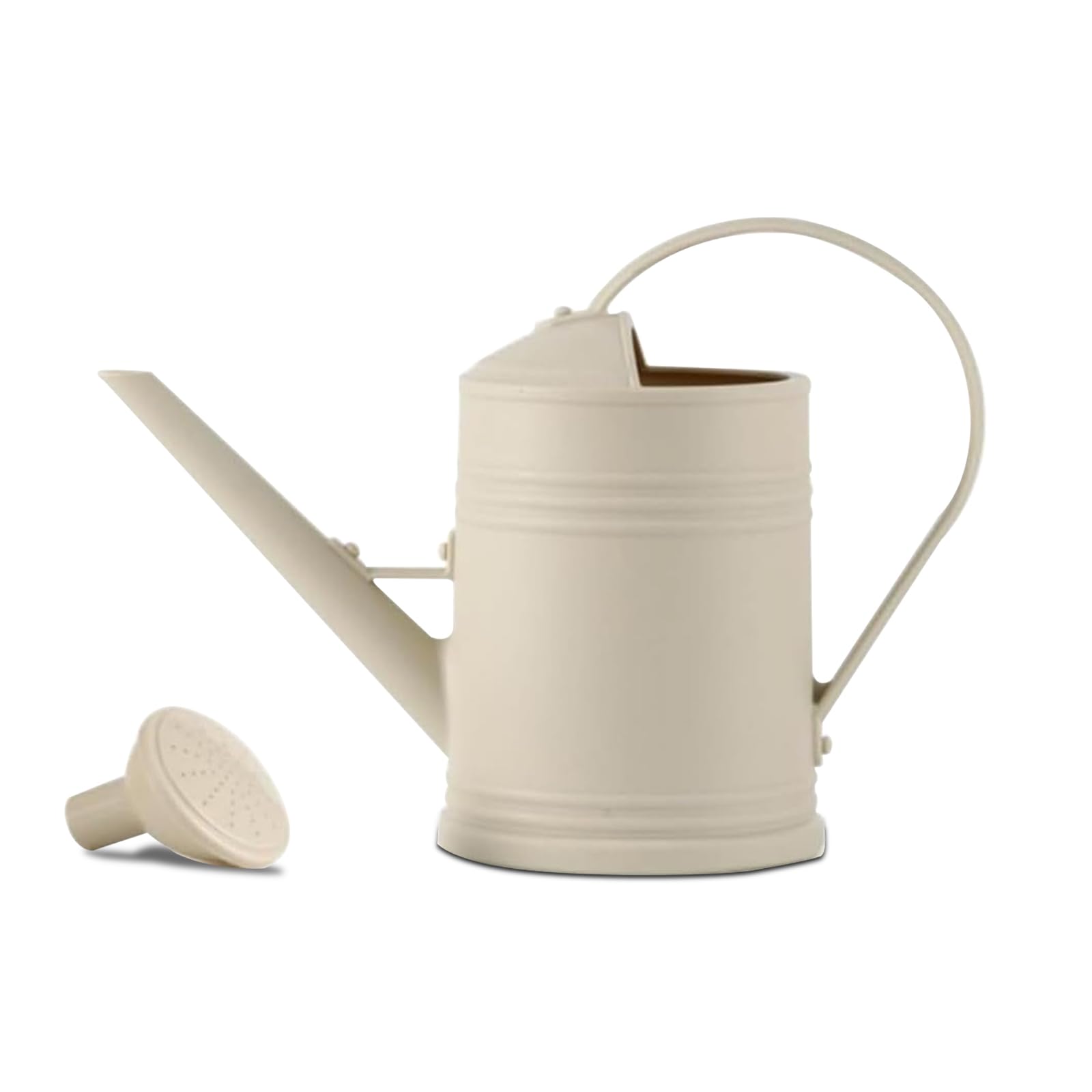 【送料無料】LanQii じょうろ ピッチャー ウォーターポット ポリプロピレン/PP製 植物 園芸 アンティーク調 インテリア アウトドア おしゃれ 観葉植物 掃除 スプレー 水差し 散水 安定した散水が行える ガーデニング 水やり 花壇 フ 色：クリームカラー、サイズ：2000 ml