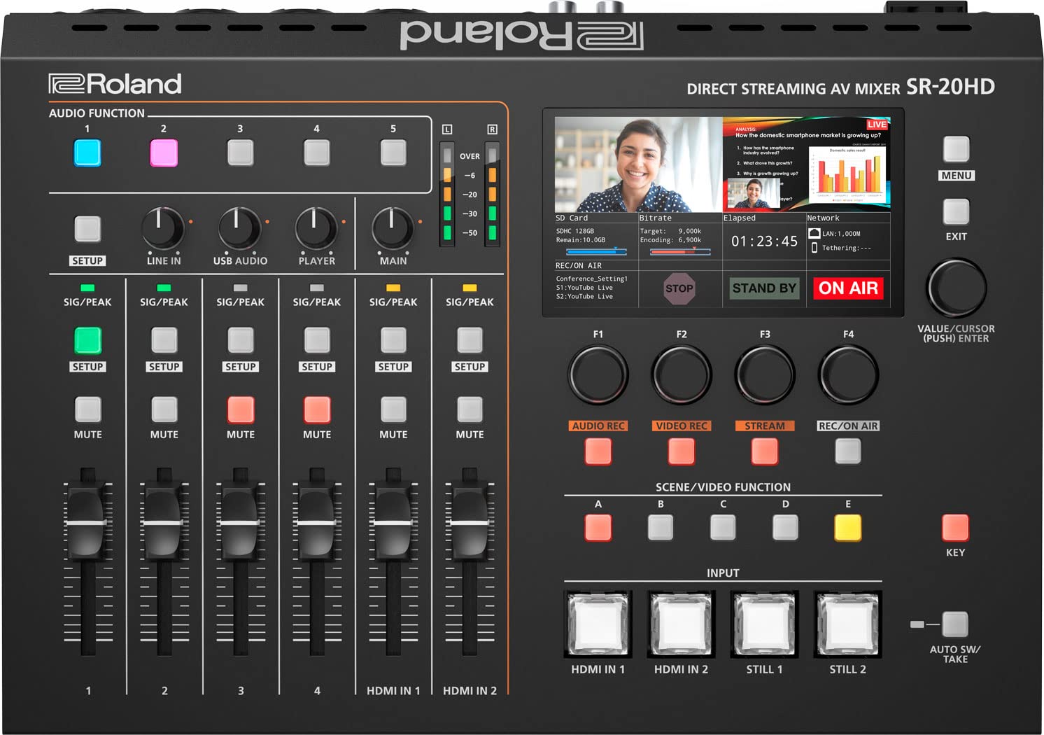 【送料無料】Roland ローランド SR-20HD ストリーミング AVミキサー PCを使わずに直 ...