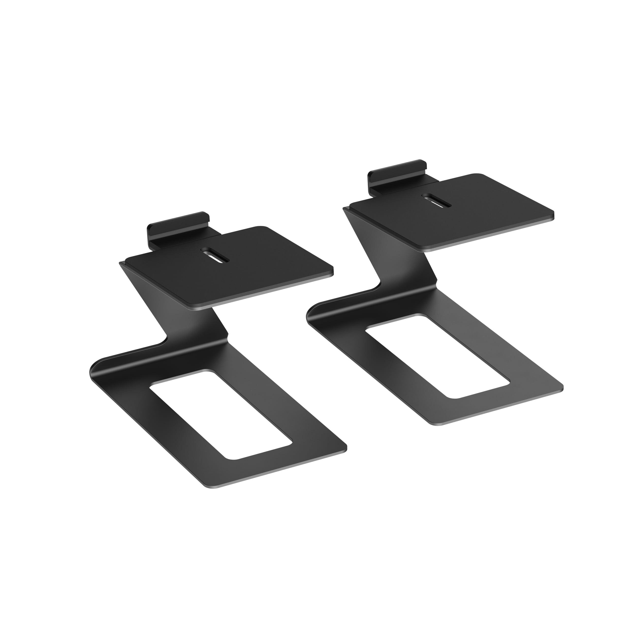 【送料無料】Alterzone スピーカースタンド 卓上 小型スピーカー スチール 台座 ブラック 2台1組 ALZ-S..