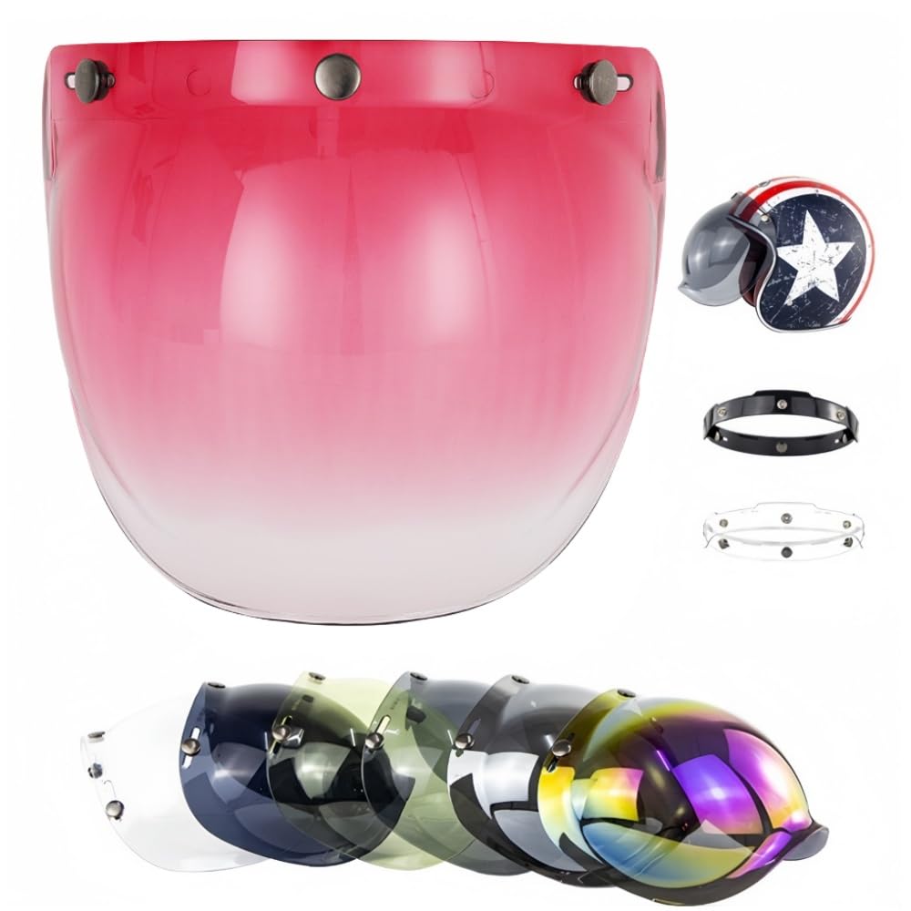 【送料無料】Wayocfei ヘルメット シールド ジェットヘルメット シールド バブルシールド 紫外線 吸収 ..