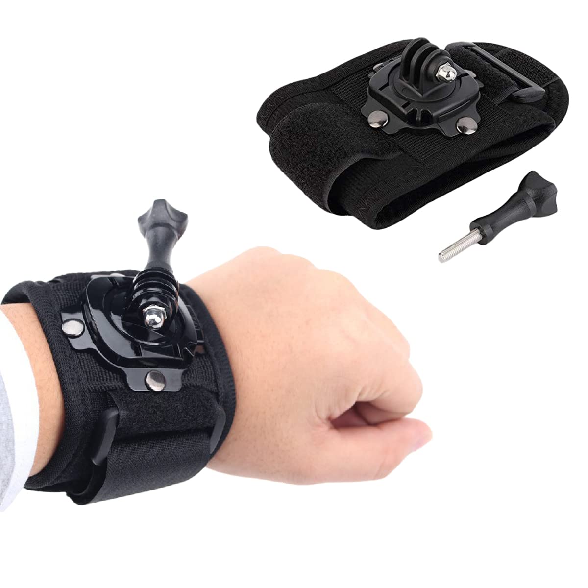 【送料無料】Rajjo 手首 マウント リストストラップ 回転GoPro アクセサリー 固定 撮影  ...