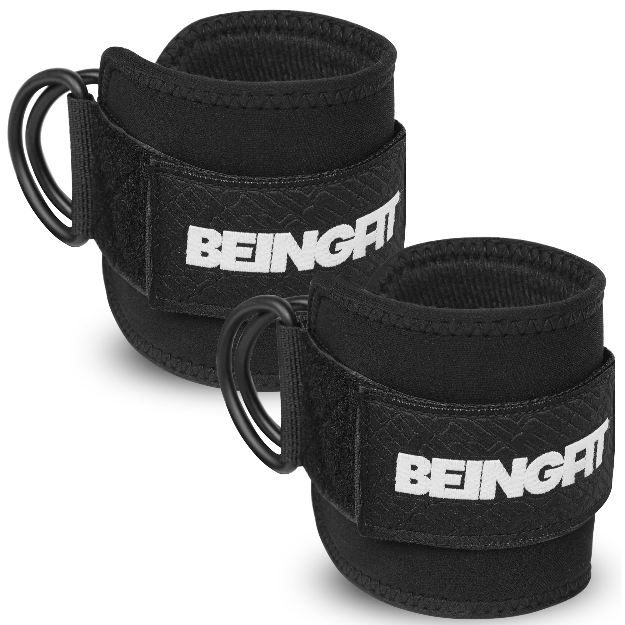 【送料無料】Beingfit【高耐久性】アンクルストラップ - サイドレイズストラップ ケーブルマシン 用、..