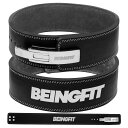 【送料無料】Beingfit プロ仕様 レバーアクションベルト トレーニングベルト レザー 革 パワーベルト 筋トレ ベルト リフティングベルト パワーリフティ...