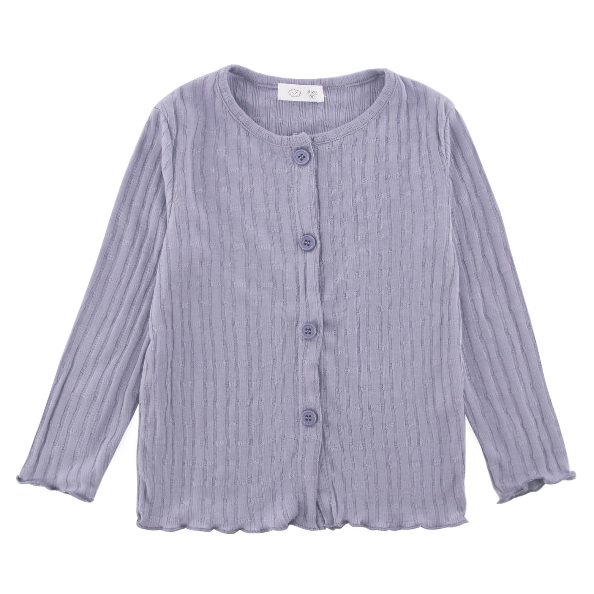 【送料無料】[Enfants Chris] キッズ ニットコート 女の子 カーディガン 日焼け止め 長袖 薄手 ラッシ..