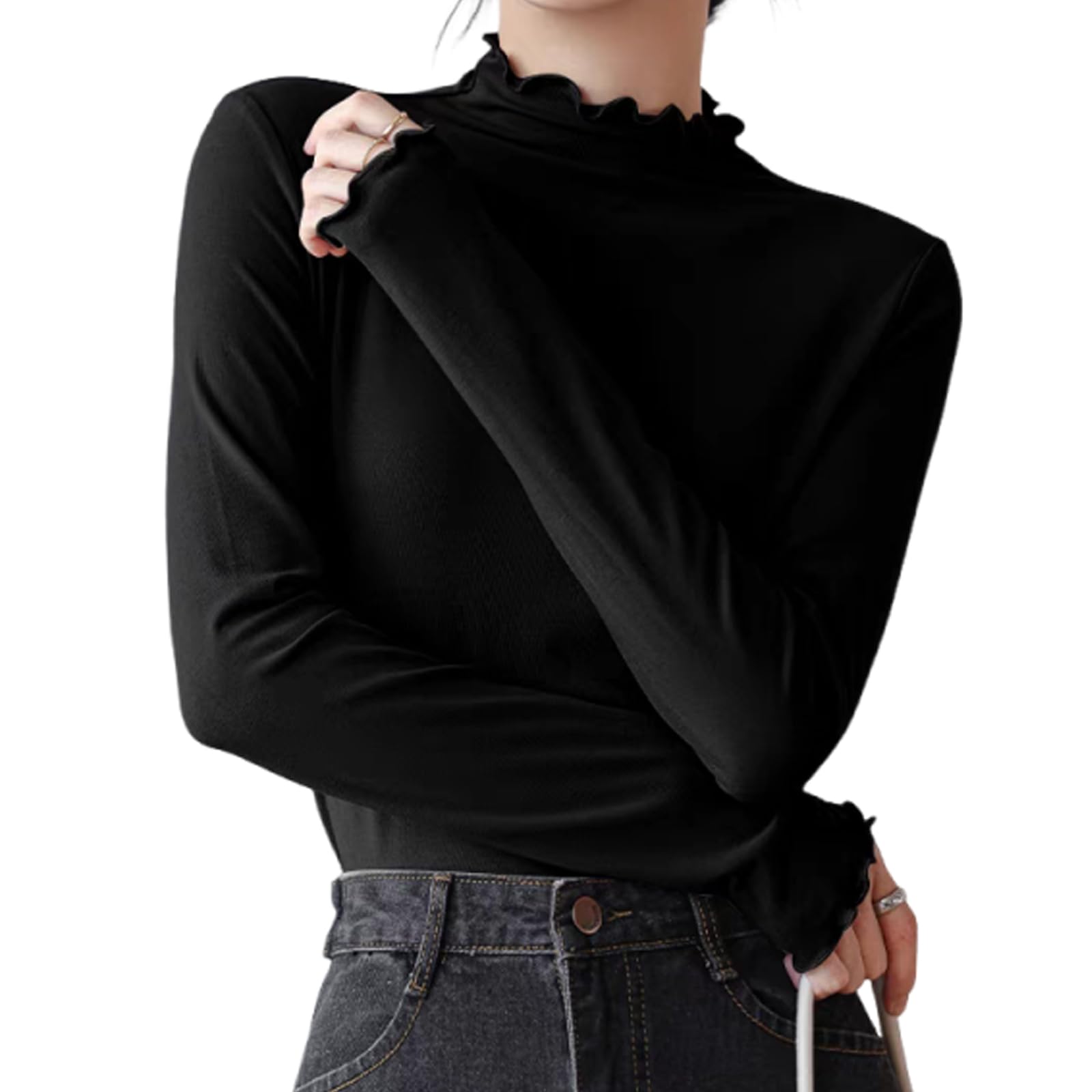 【送料無料】[inotenka] ハイネック レディース 長袖 Tシャツ トップス カットソー イン ...