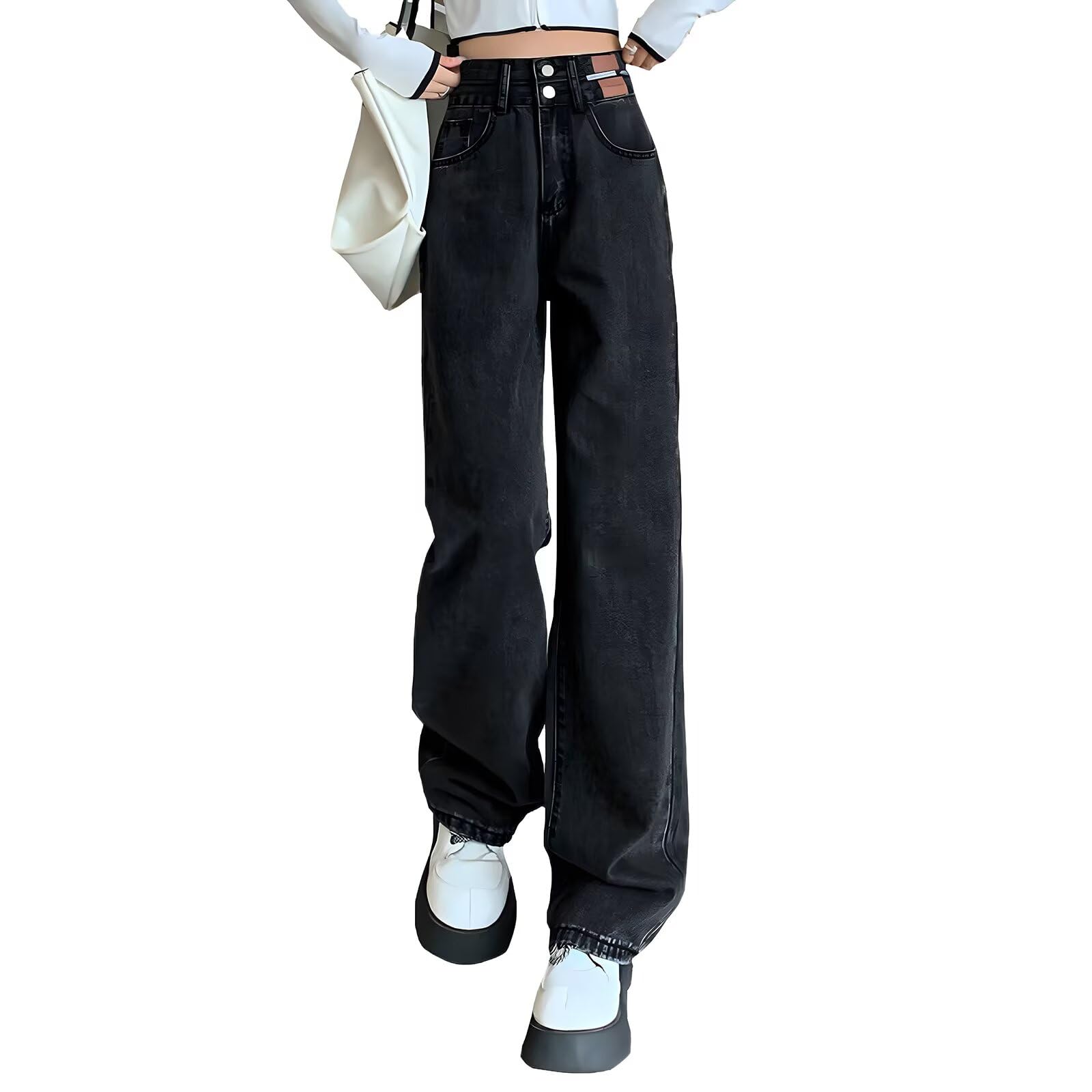 【送料無料】[inotenka] デニムパンツ レディース ジーンズ ズボン スラックス ハイウエスト 美脚 柔ら..