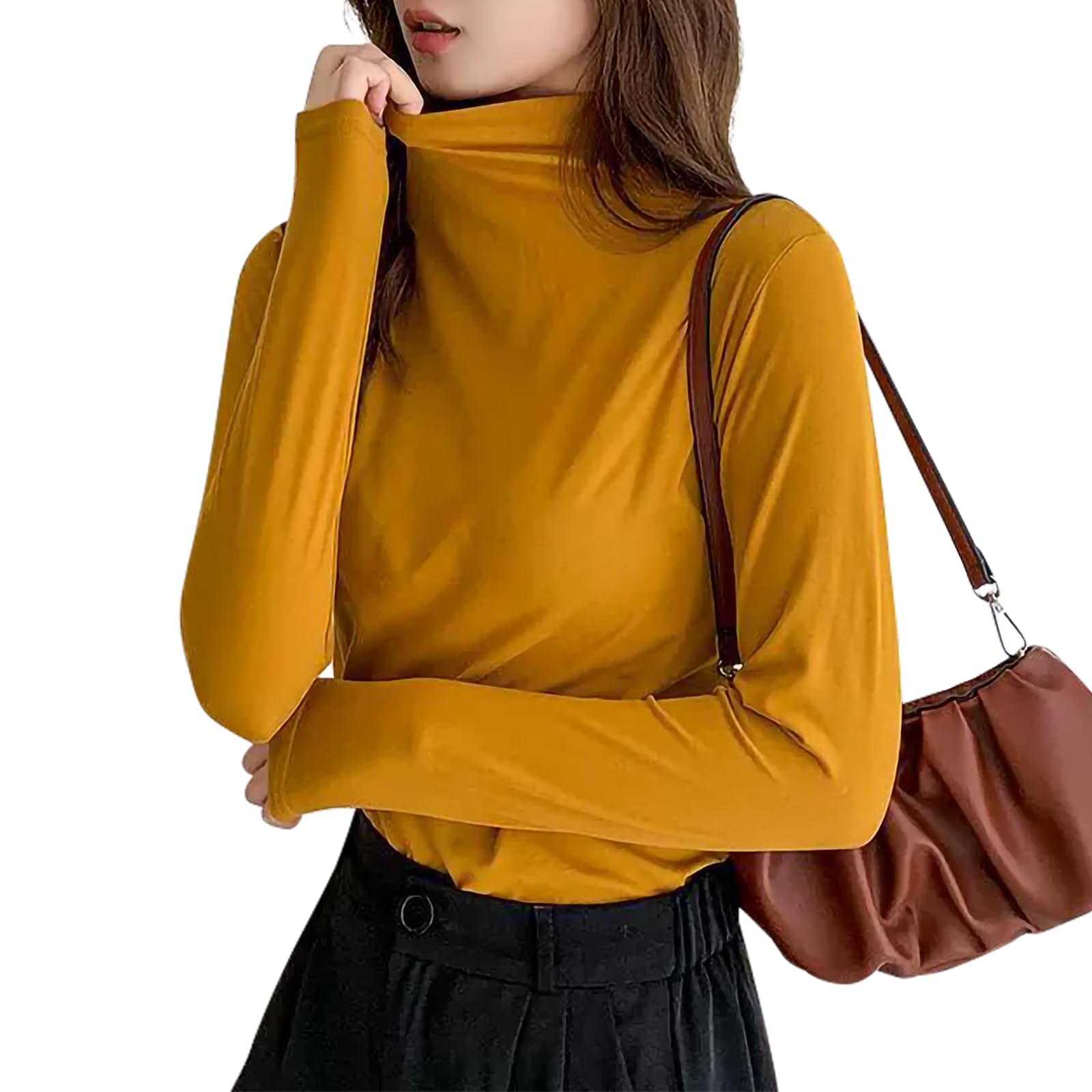 【送料無料】[inotenka] ハイネック レディース 長袖 Tシャツ トップス カットソー イン ...