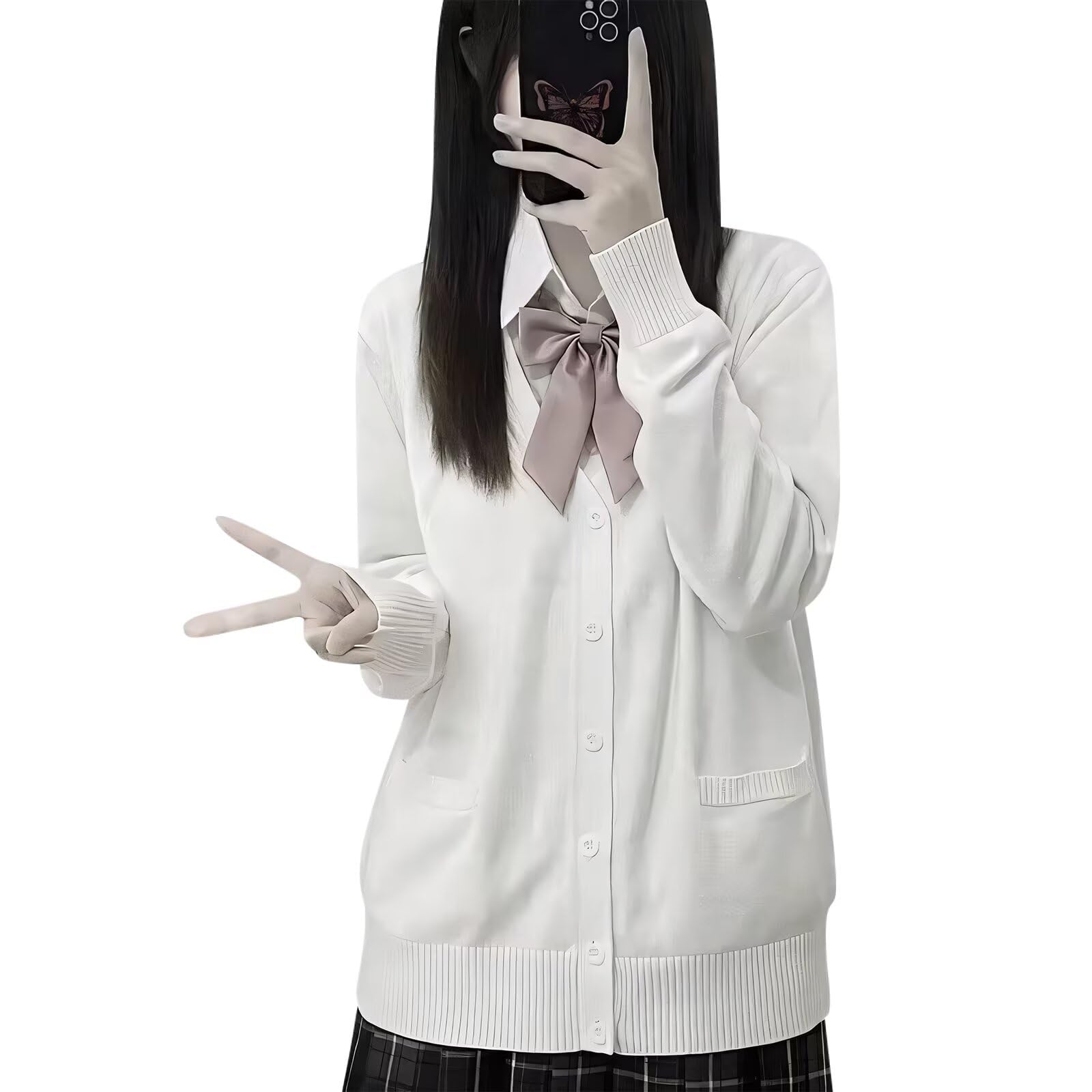 【送料無料】[inotenka] スクールカーディガン レディース ニット セーター トップス 高校生 中学生 服..