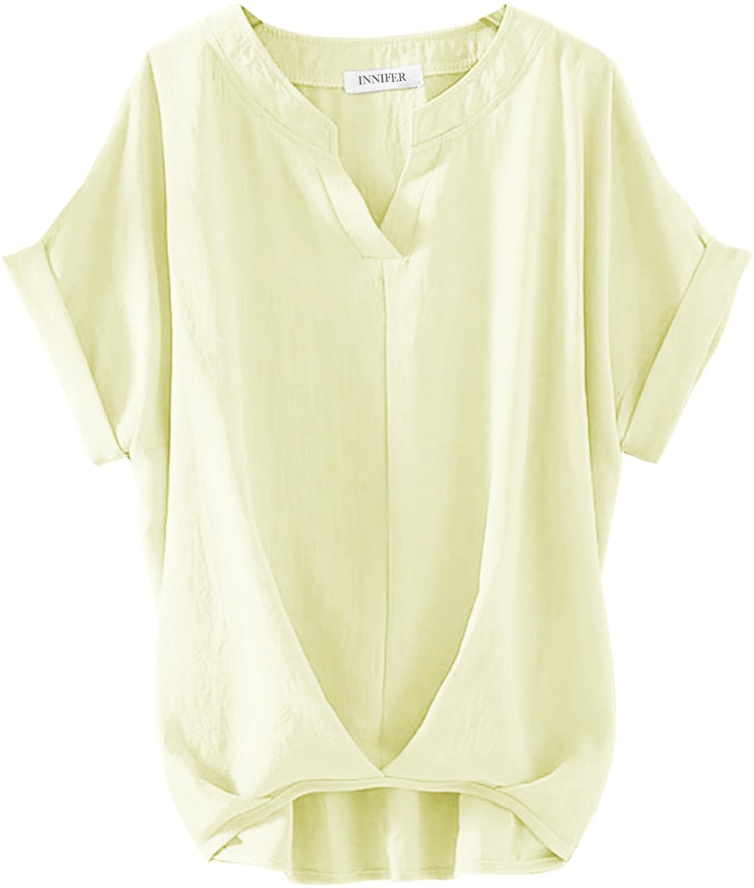 【送料無料】[INNIFER] 大人 シフォン ブラウス レディース 大きいサイズ 半袖 レ...