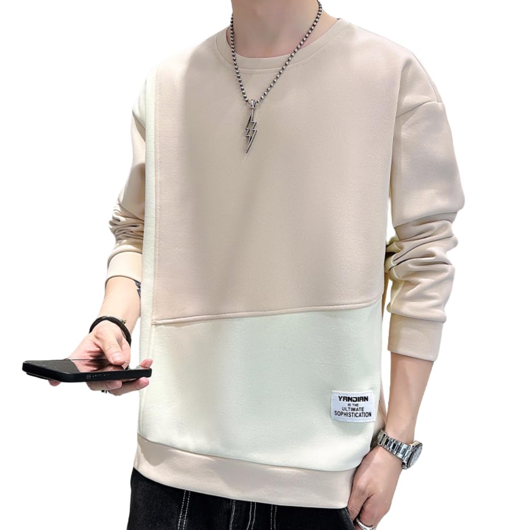 【送料無料】[Inkpoo] パーカー メンズ スウェット クルーネック 秋服 大きいサイズ ハンサム 人気 ス..