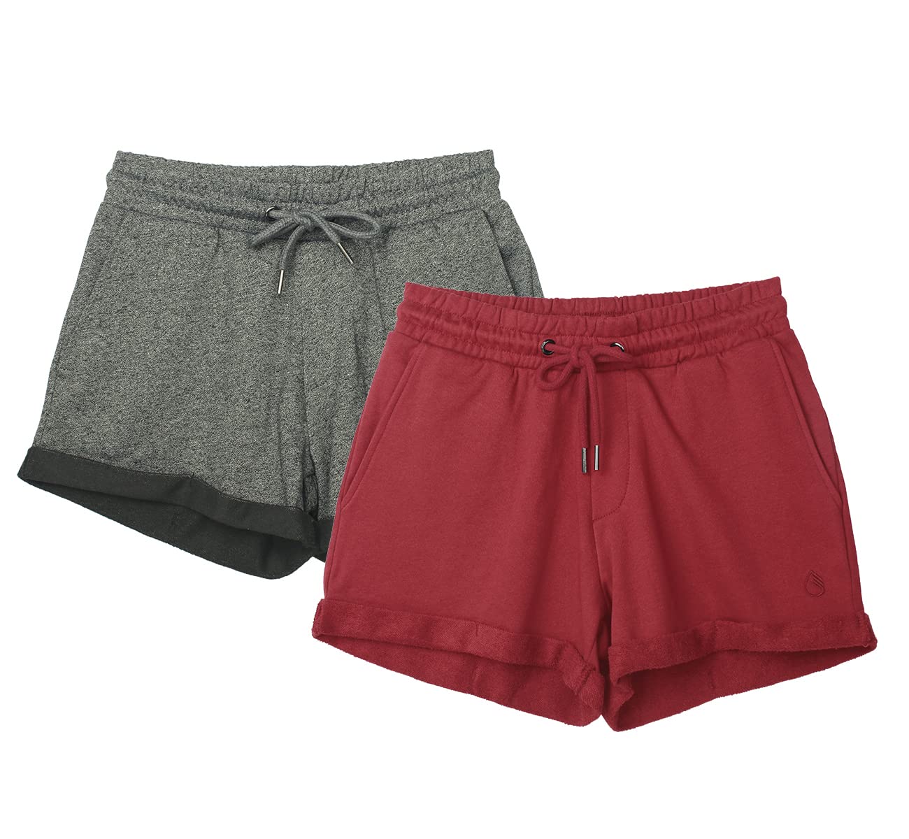 【送料無料】icyzone レディース ショートパンツ 短パン スウェットショーツ コットン 通気性 伸縮性 ..