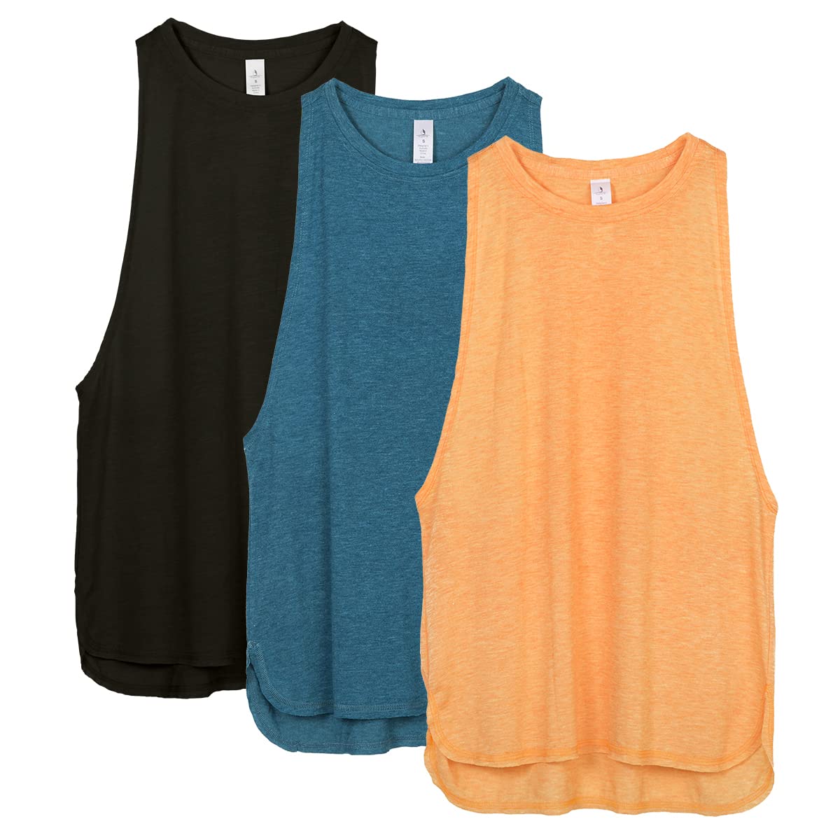 【送料無料】[icyzone] タンクトップ 緩い ワークアウト シャツ 通気 速乾 軽量 レーサーバック ランニ..