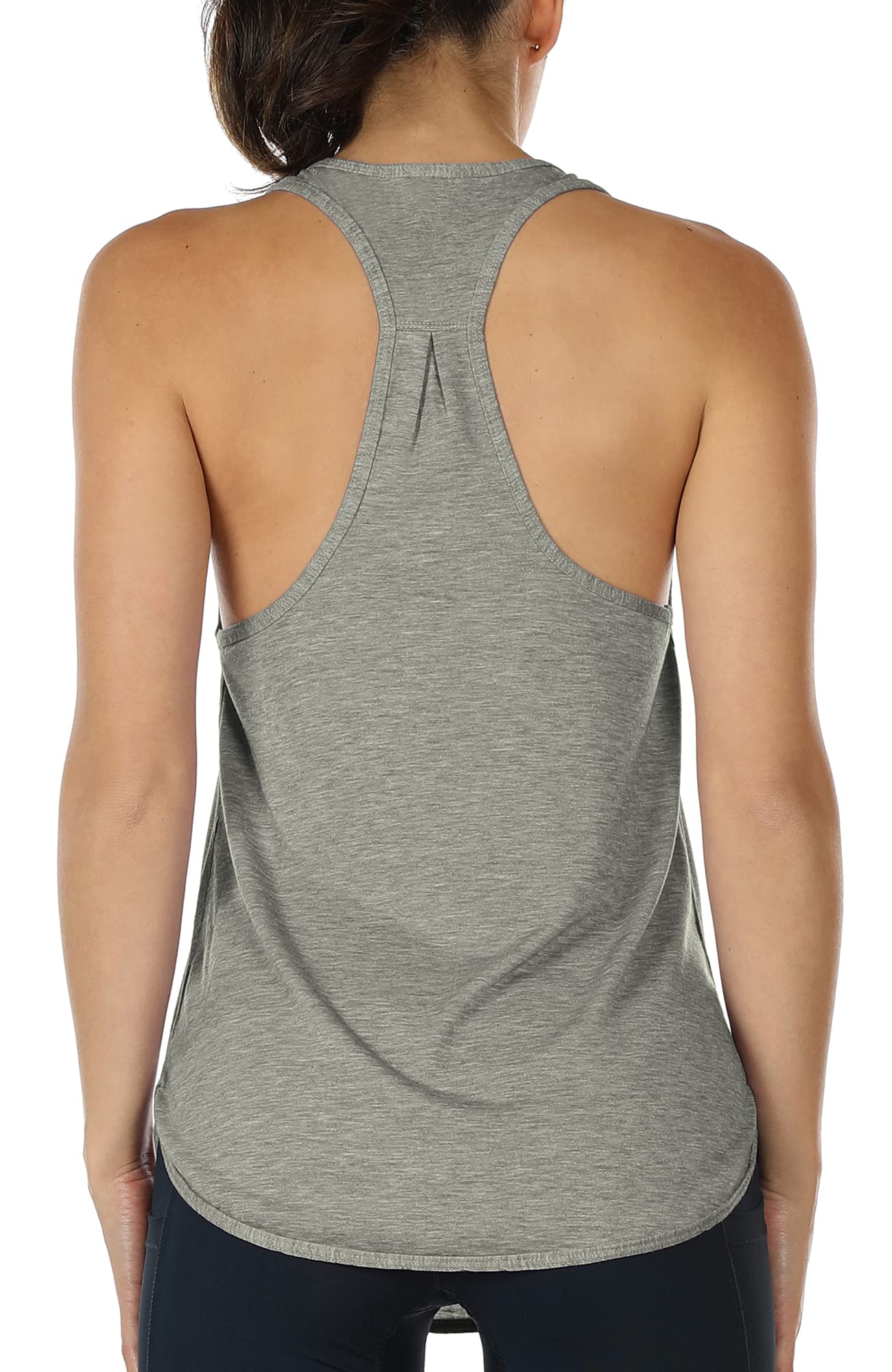 【送料無料】[icyzone] タンクトップ 緩い レーヨン アクティブシャツ 通気 速乾 軽量 レ ...