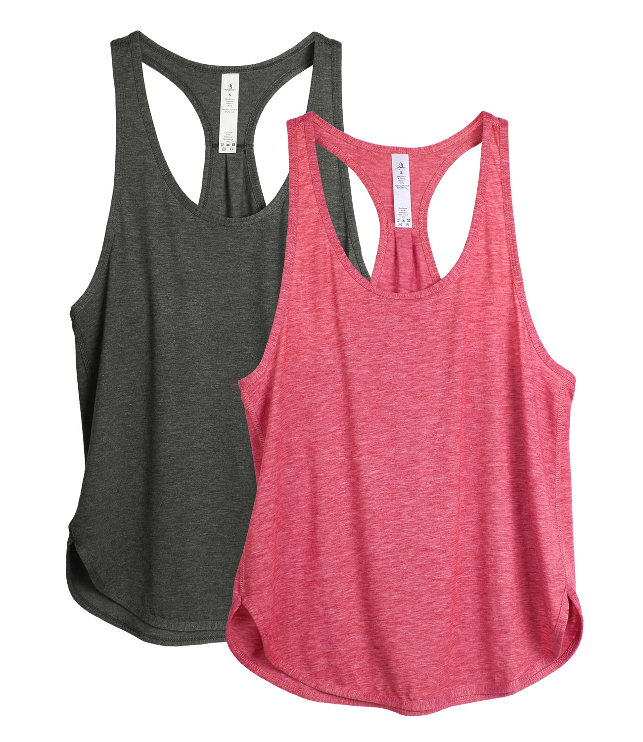 【送料無料】[icyzone] タンクトップ 緩い レーヨン アクティブシャツ 通気 速乾 軽量 レ ...