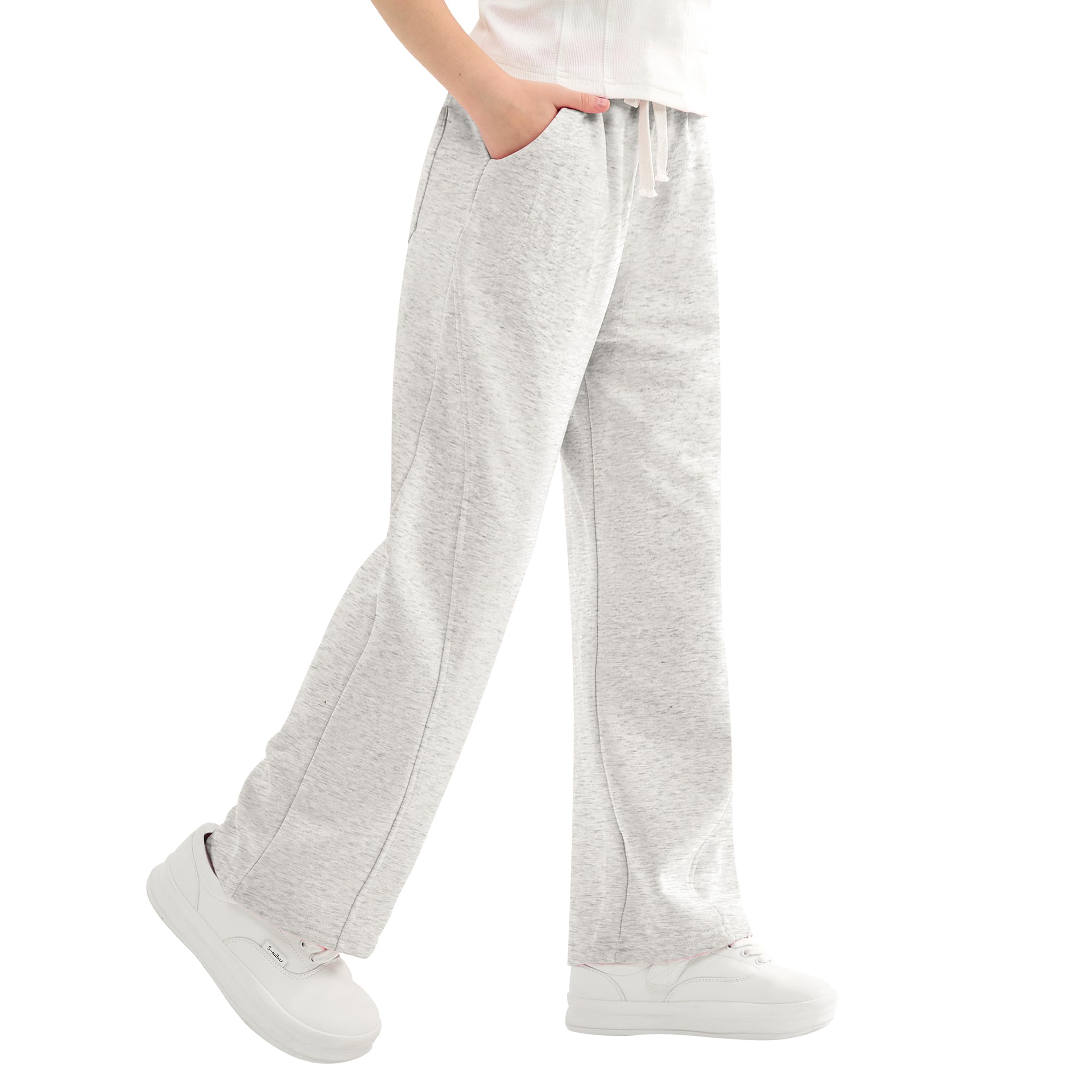 【送料無料】[Rolanko] 子供 ズボン 女の子 スウェット ロングパンツ 長ズボン ストレートパンツ ワイ..