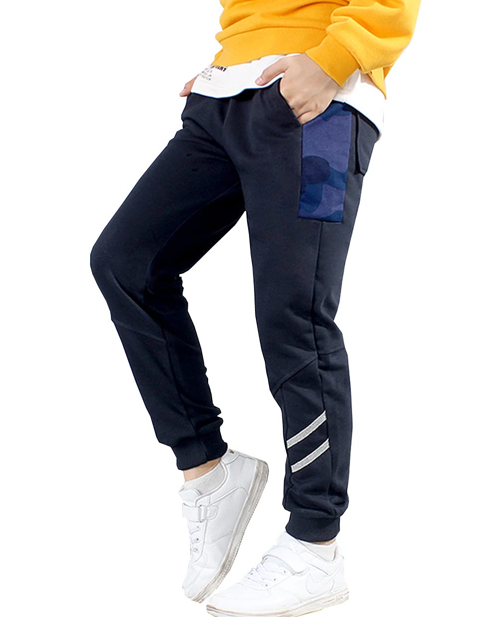 【送料無料】[G-UYO] 子供服 ロングパンツ 男の子 サイドライン入り 長ズボン ジュニア ジャ ...