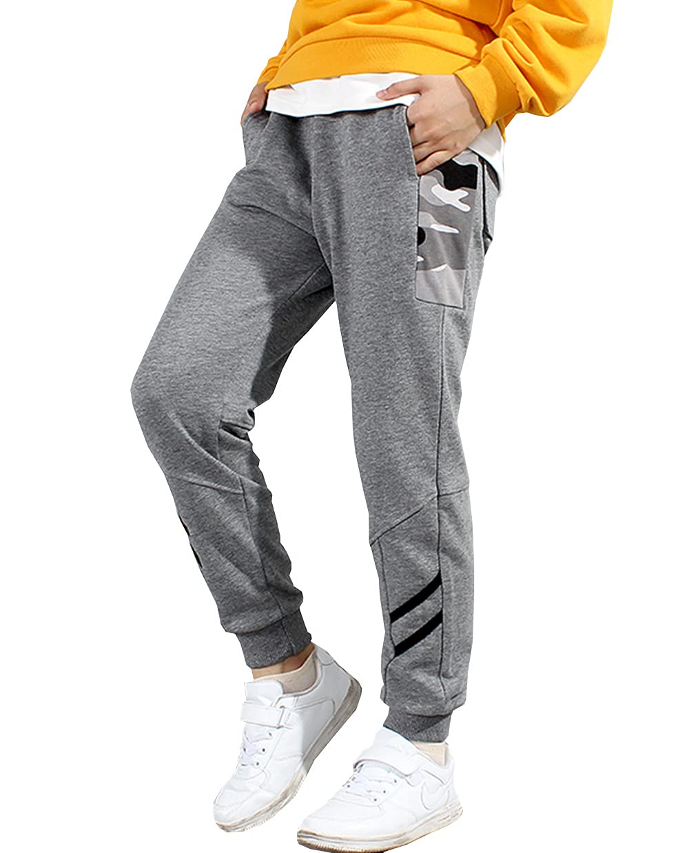 【送料無料】[G-UYO] 子供服 ロングパンツ 男の子 サイドライン入り 長ズボン ジュニア ジャ ...