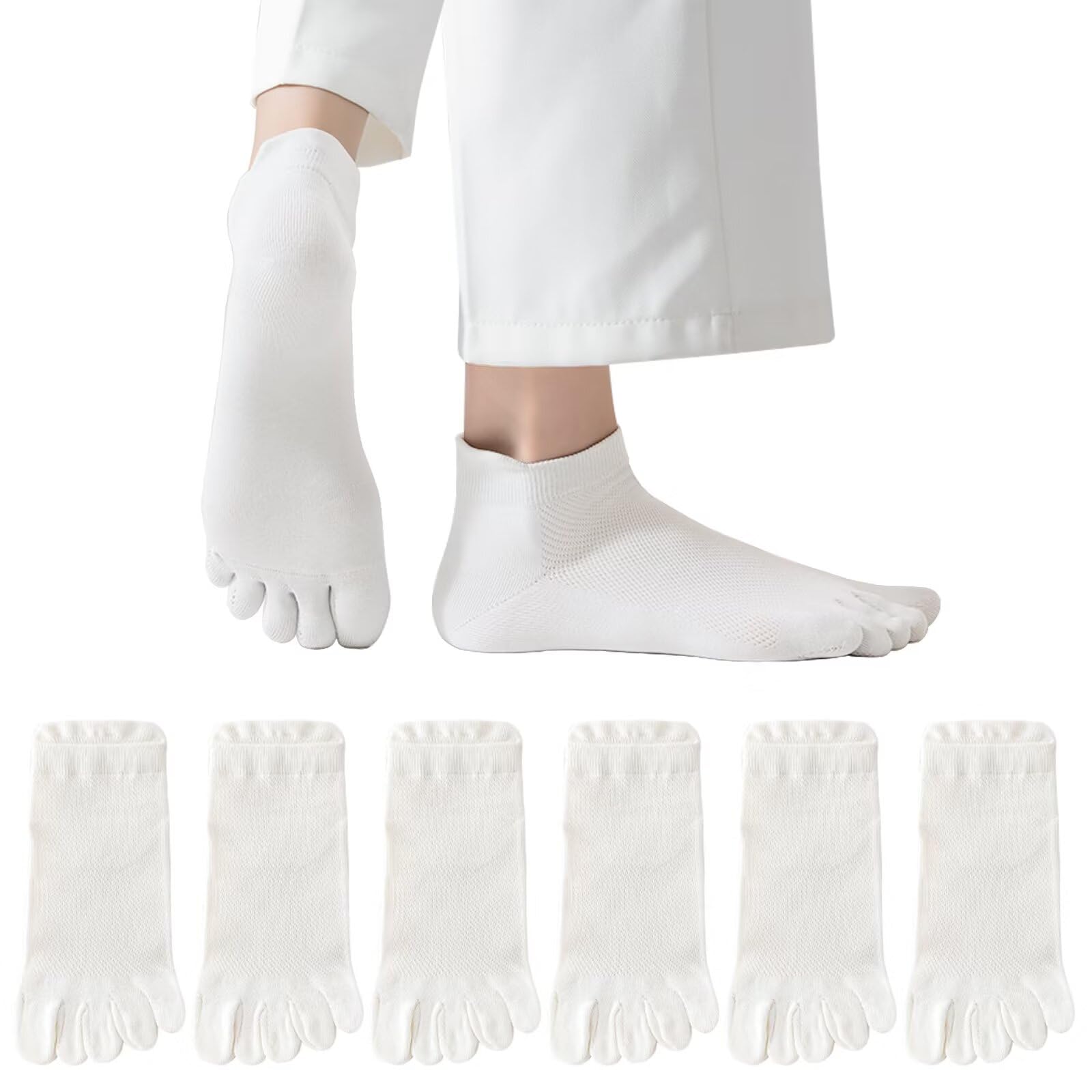 【送料無料】[HWVICTORYV] 靴下 5本指ソックス メンズ レディース くるぶし 綿 通気 抗菌 五本指ソック..