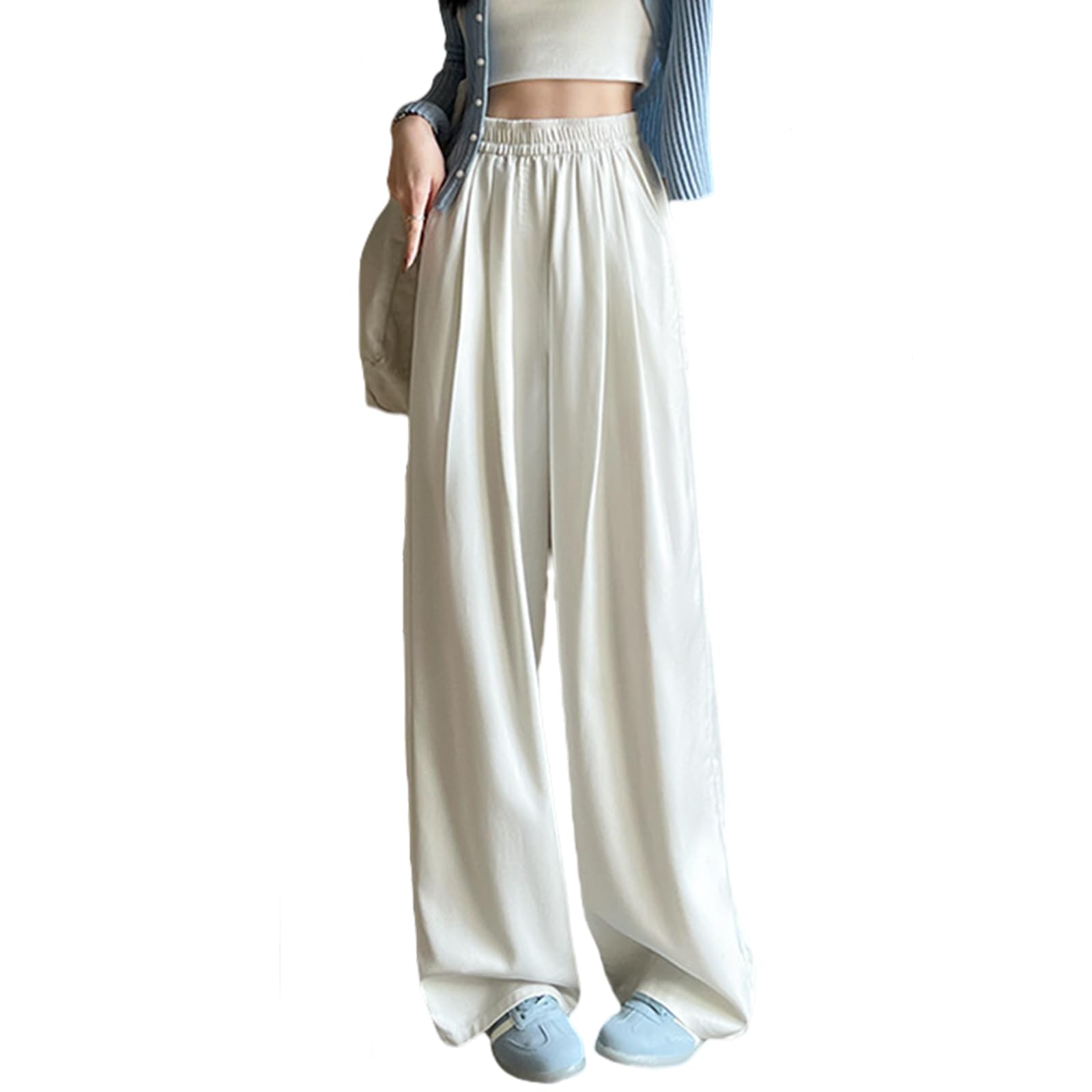 【送料無料】[HuuMeNEIDOO] デニム ワイドパンツ レディース ジーンズ ハイウエスト ロングパンツ 無地..