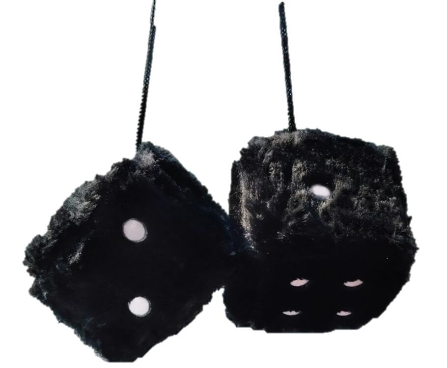 【送料無料】speed mao かわいい ふわふわ サイコロ ぬいぐるみ 車 ルームミラー などの 装飾に 色：ブ..