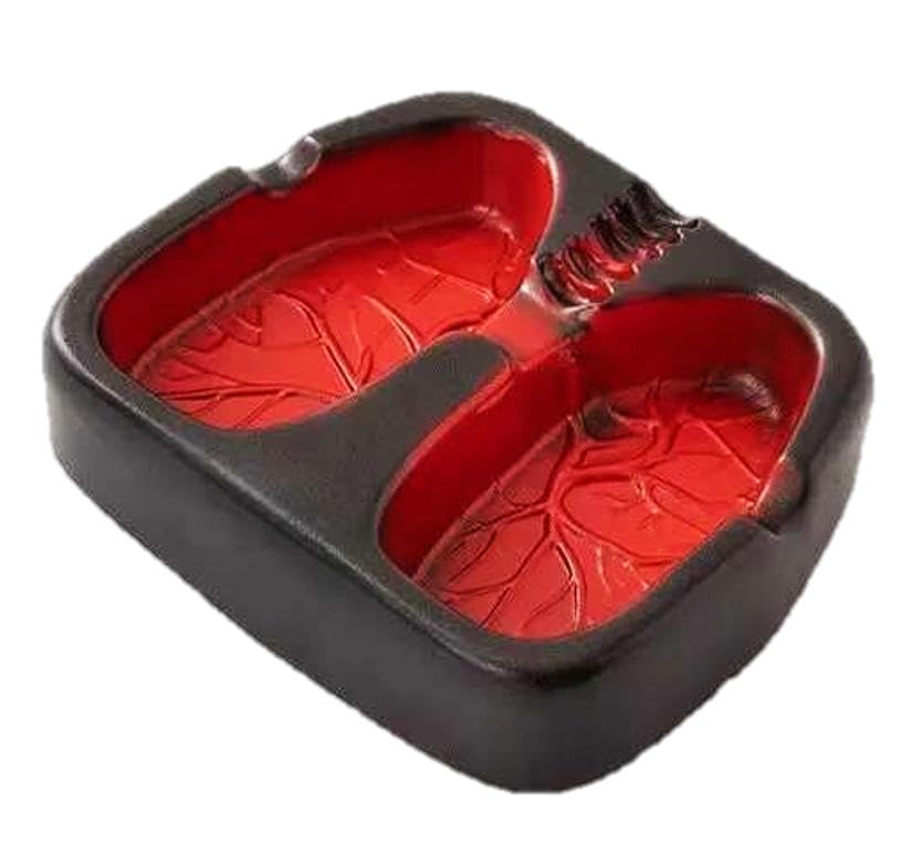 【送料無料】speed maoおもしろい 人間 肺型 灰皿 アッシュトレイ 色：ブラック