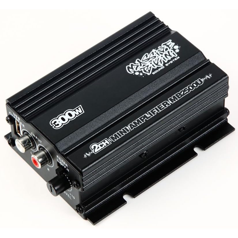 【送料無料】小型 2チャンネル 2ch 300W アンプ 車載用 車 自動車用 自動車 車用 カーオーディオ オー..