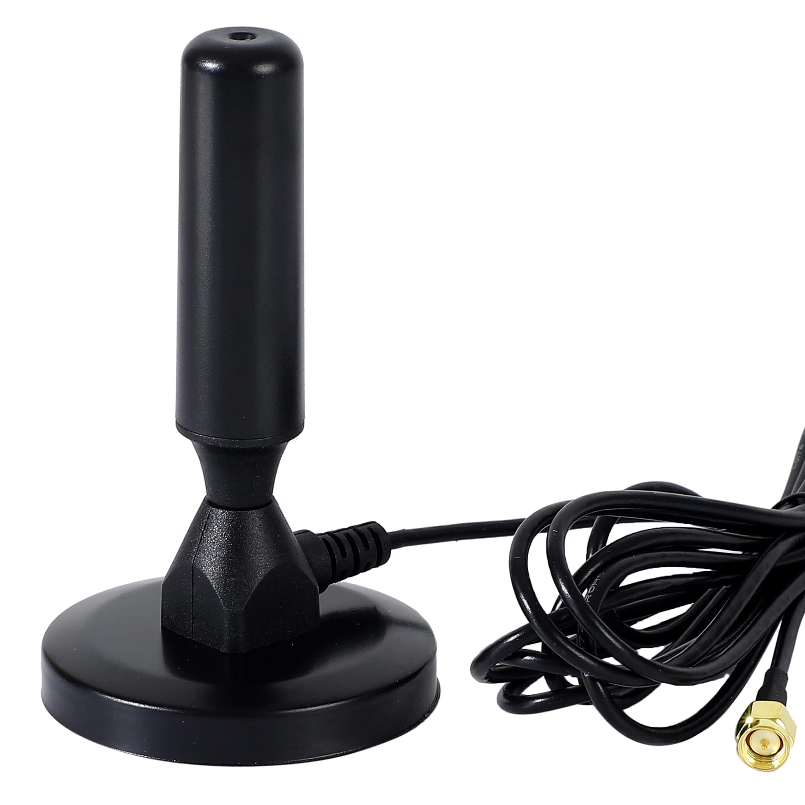 【送料無料】akindou フルセグ・ワンセグ 対応 ショート ロッドアンテナ 色：ブラック、サイズ：SMA端子