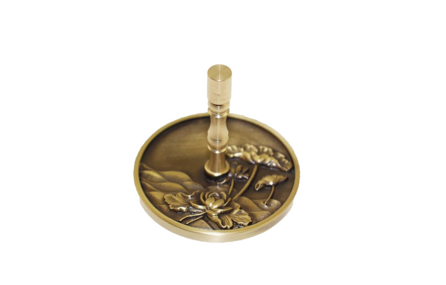 【送料無料】speed mao 香炉用品 灰押さえ 香道具 パウダープレス アンティークゴールド 5cm