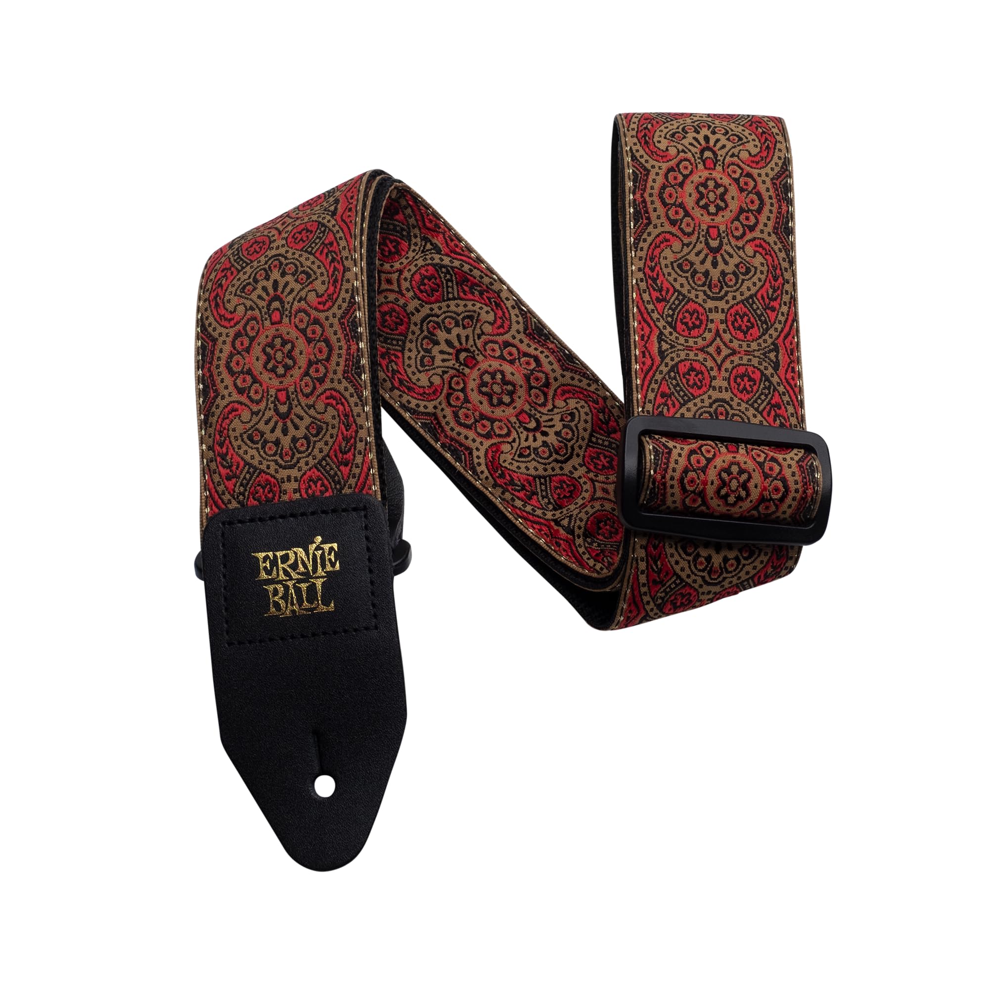 【送料無料】[Ernie Ball] 【正規品】 JACQUARD STRAP 色：クリムゾン・ペイズリー、サイズ：標準