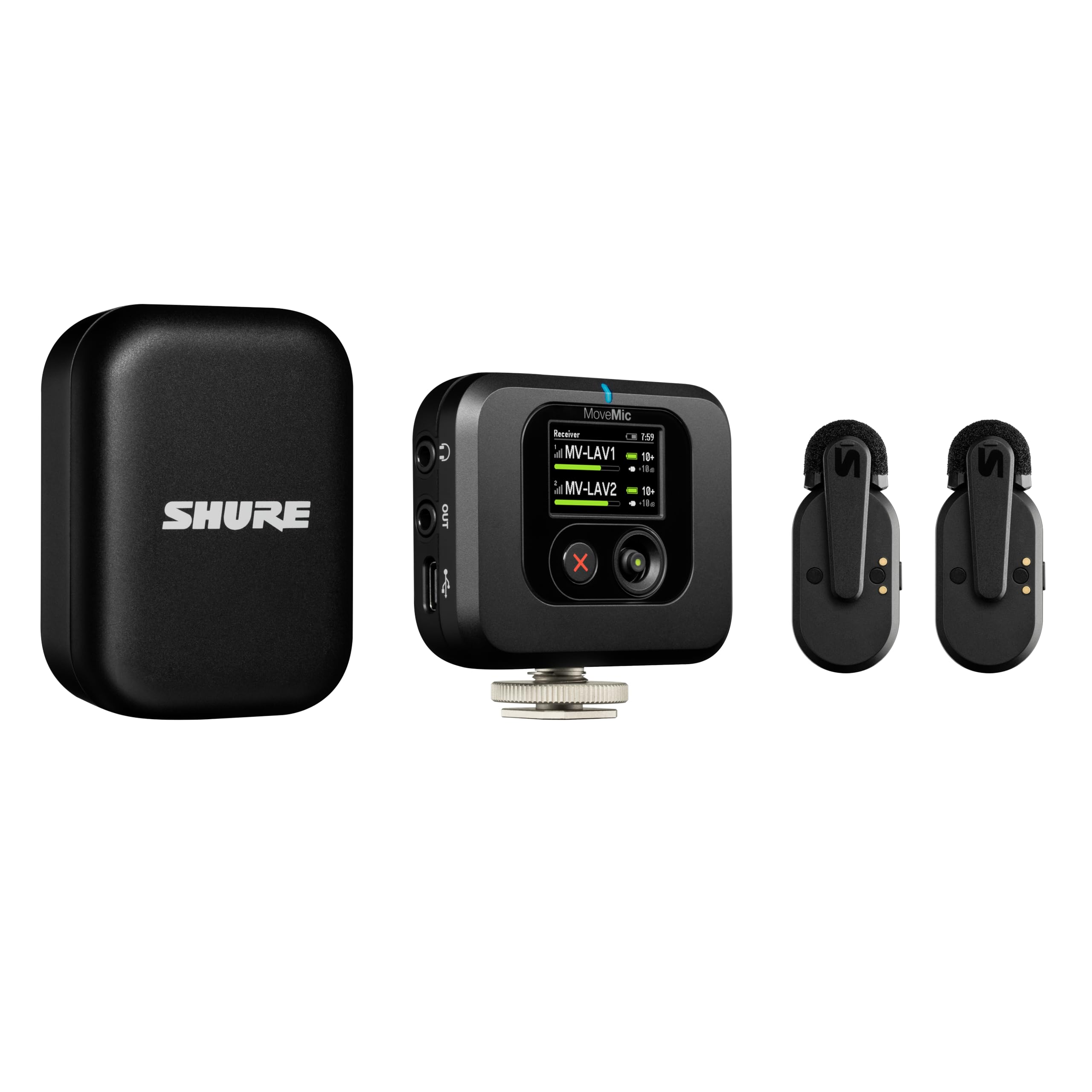 【送料無料】Shure シュア MoveMic Oneワイヤレスマイクロホン 色：ブラック