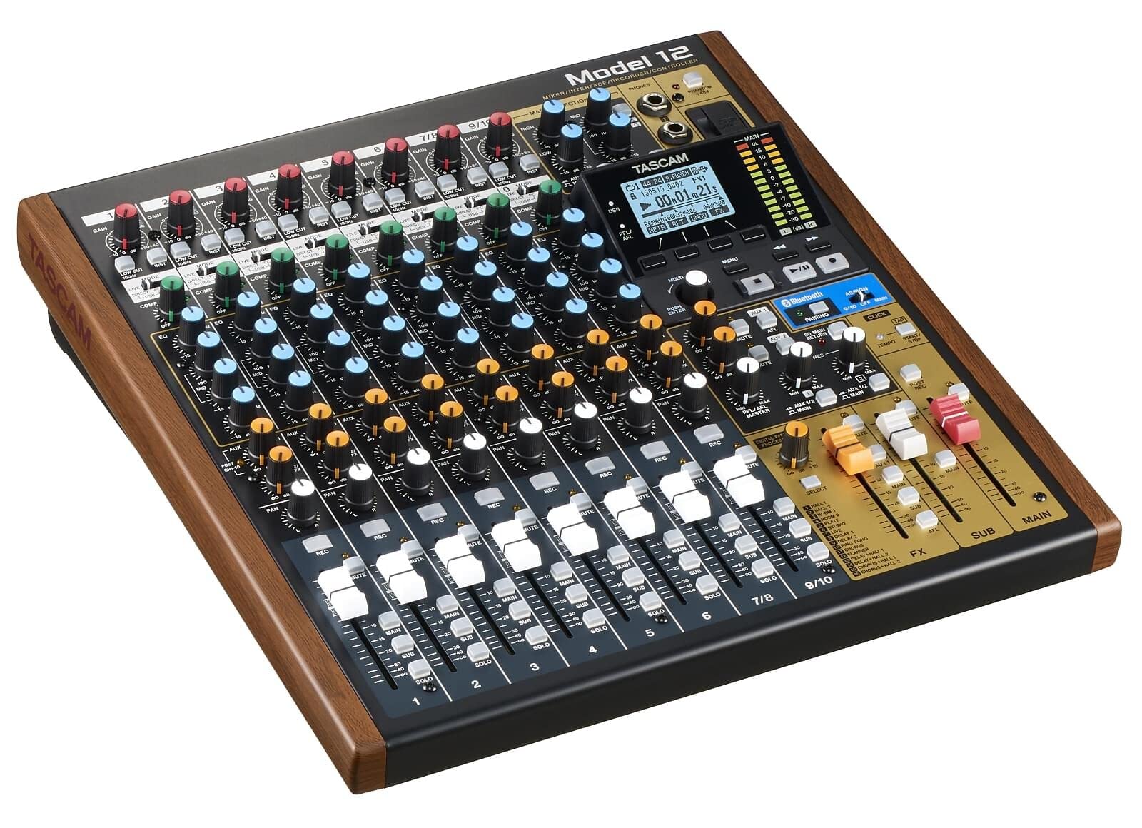 【送料無料】TASCAM(タスカム) Model 12 12トラックMTR USBオーディオインターフェース DAWコントローラー HUI/MCU MIDI Pro Tools Logic Pro Cubase