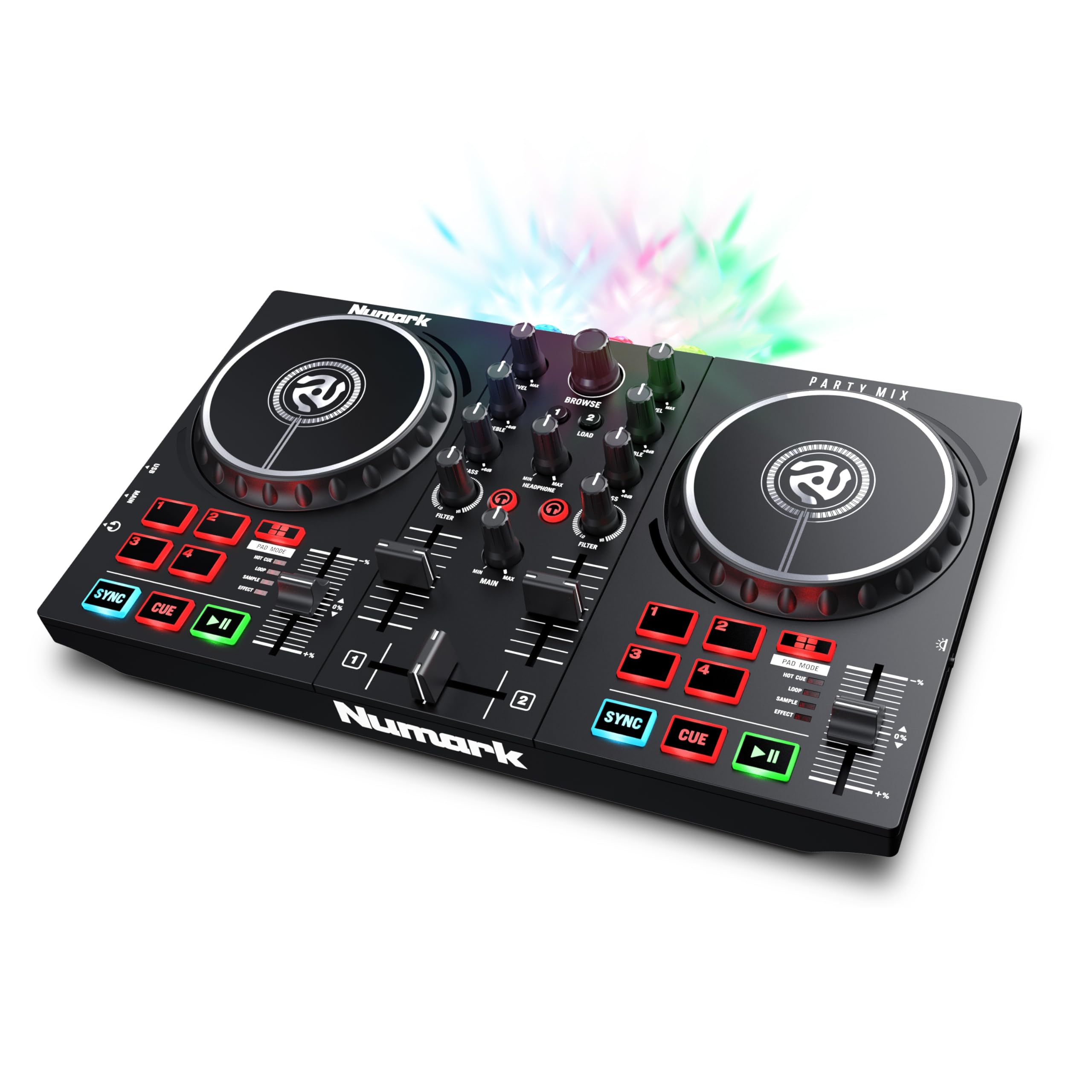 【送料無料】Numark DJコントローラー 初心者向け DJ機材 Serato DJ Lite 付 ...