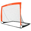 【送料無料】REFREEZE(リフリーズ) 折りたたみ サッカーゴール 収納バッグ付き 室内 屋外兼用 ポータブル 色:124×94cm オレンジ 1個、サイズ...