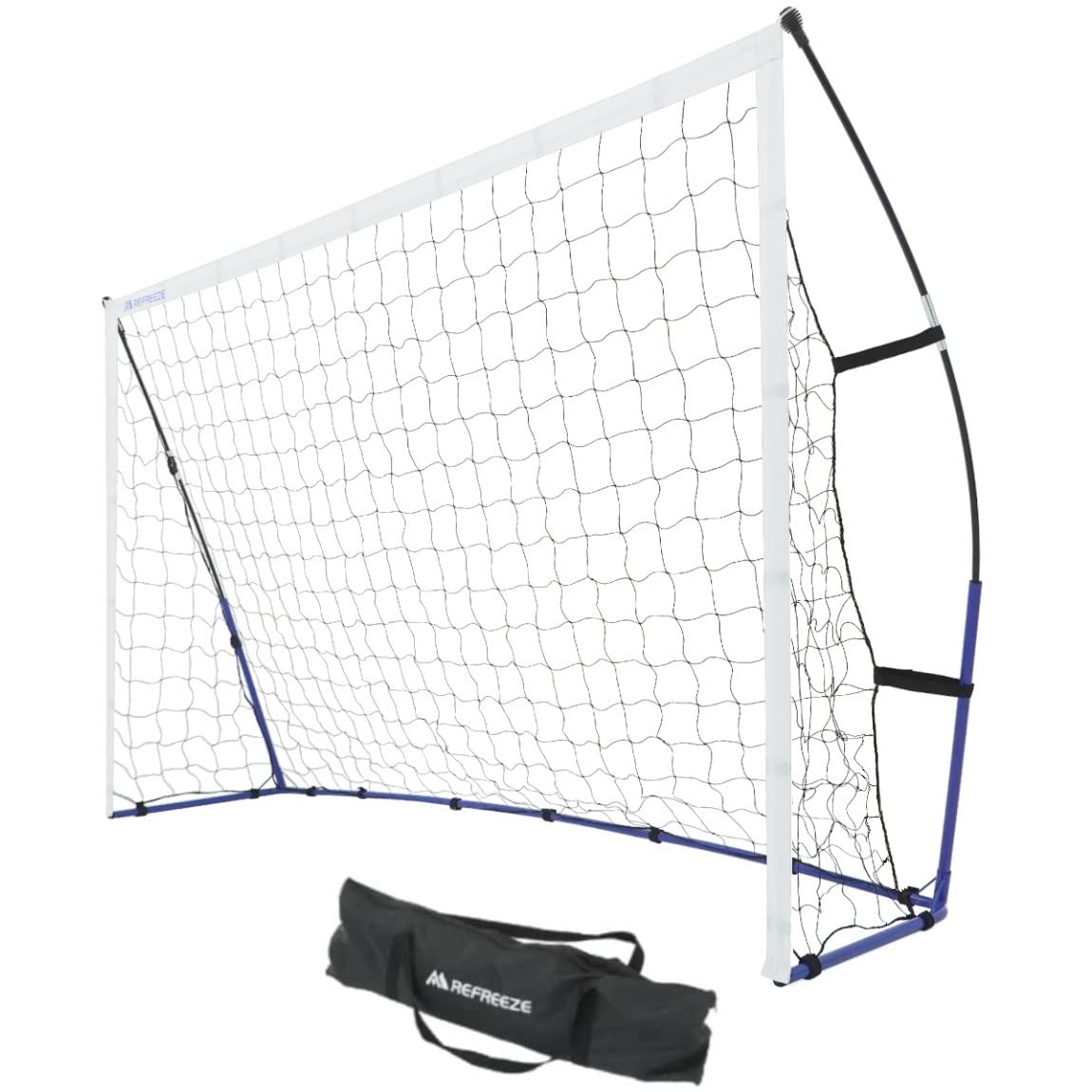 【送料無料】REFREEZE(リフリーズ) ポータブル サッカーゴール フットサルゴール 収納バッグ付き (1.8m、2.4m、3m、3.6m、5m) 色：2.4×1.5m、サイズ：2.4×1.5m