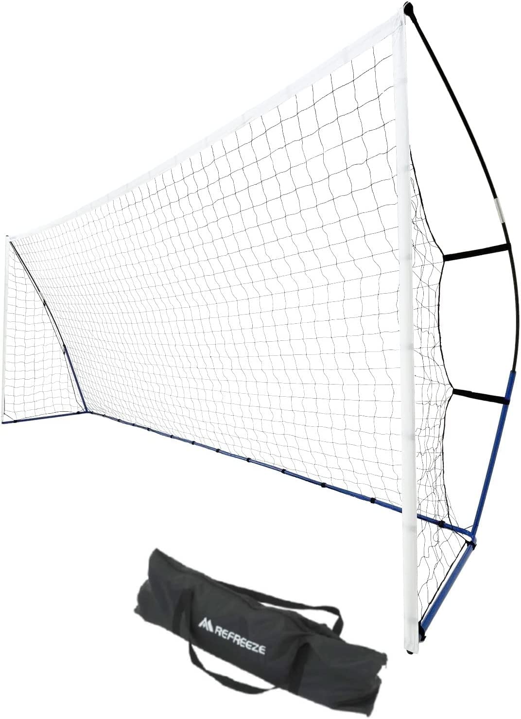 【送料無料】REFREEZE(リフリーズ) ポータブル サッカーゴール フットサルゴール 収納バッグ付き (1.8m、2.4m、3m、3.6m、5m) 色：5×2.15m