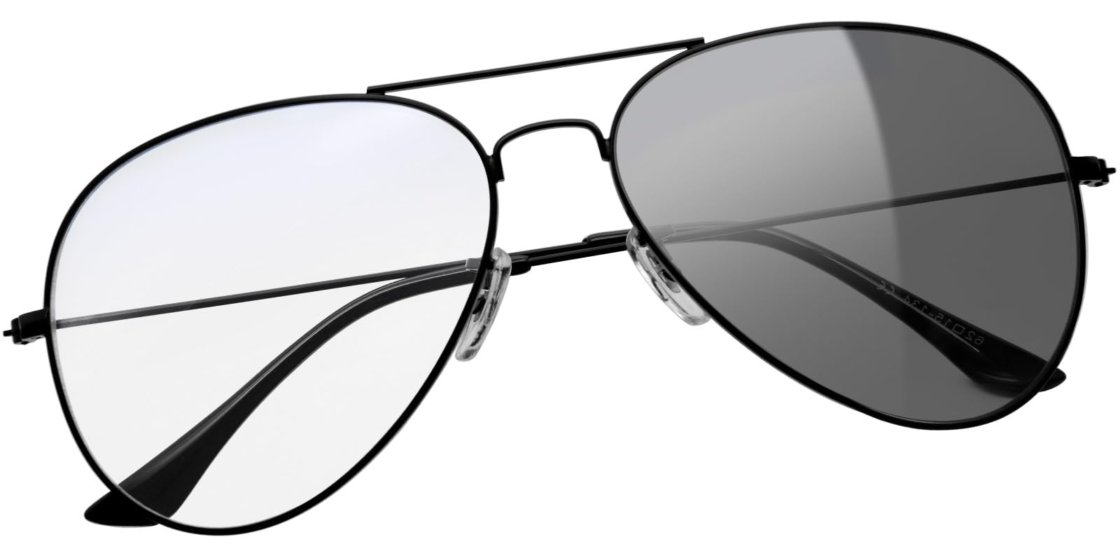 【送料無料】[KANASTAL] サングラス ティアドロップ メンズ レディース 偏光 釣り ランニング 野球 登山 ゴルフ 運転用 色：【C1】ブルーライトカット調光レンズ+マットブラック、サイズ：M