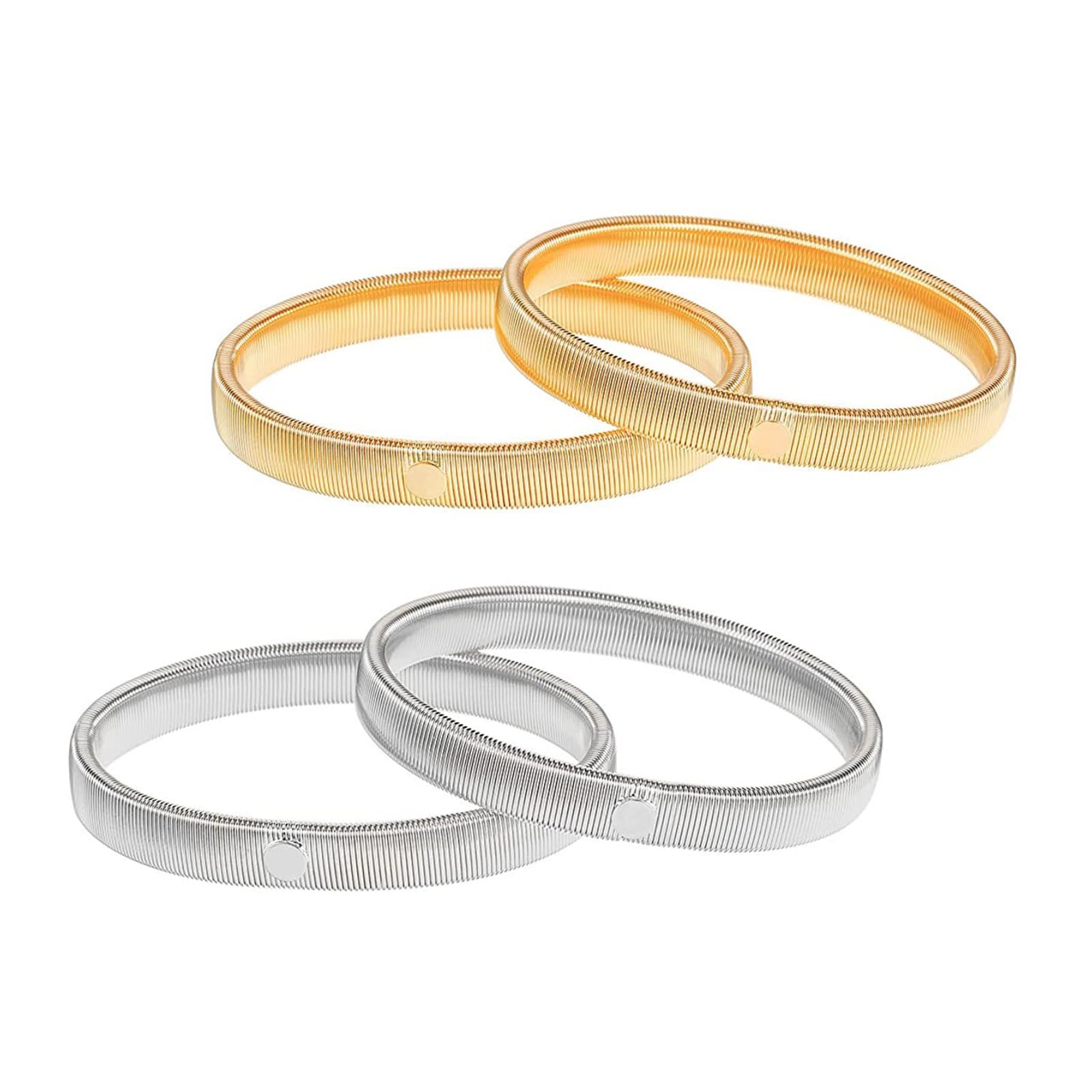 【送料無料】[YANYULI] アームバンド 腕バンド スプリングループ式 4個入り 伸縮性 着脱簡単 ワイシャ..