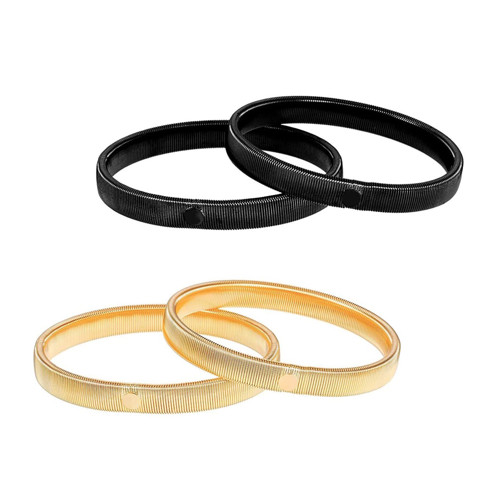 【送料無料】[YANYULI] アームバンド 腕バンド スプリングループ式 4個入り 伸縮性 着脱簡単 ワイシャ..