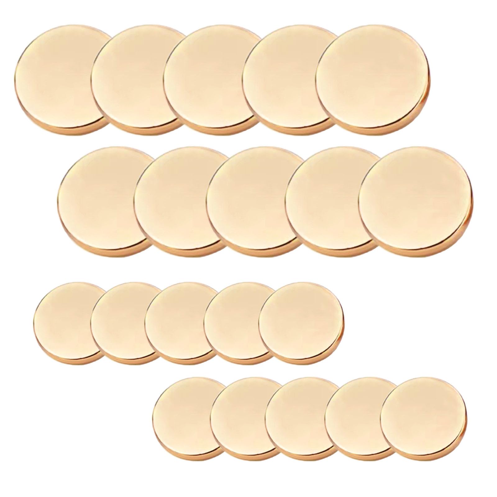 【送料無料】YANYULI メタルボタン 20個セット フラット 飾りボタン 交換 補修 アクセサリー ジーンズ ..