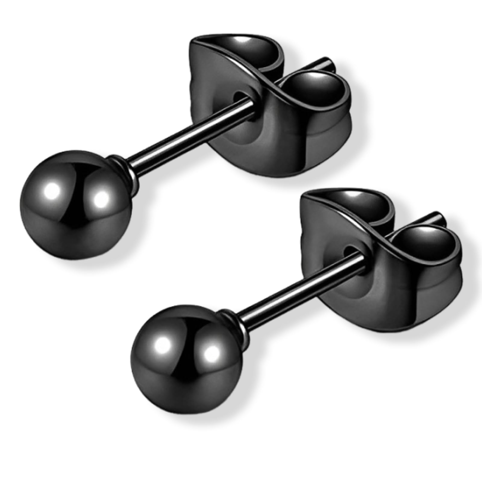 【送料無料】swars ピアス 丸玉 ボール シルバー メンズ レディース 男女 シンプル 丸玉ピアス ボールピアス 両耳用 2個 ペア 金属アレルギー