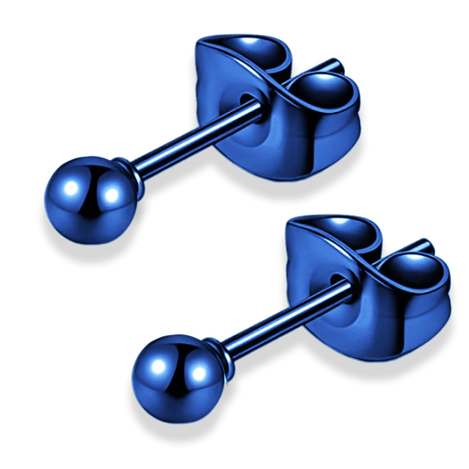 【送料無料】swars ピアス 丸玉 ボール シルバー メンズ レディース 男女 シンプル 丸玉ピアス ボールピアス 両耳用 2個 ペア 金属アレルギー