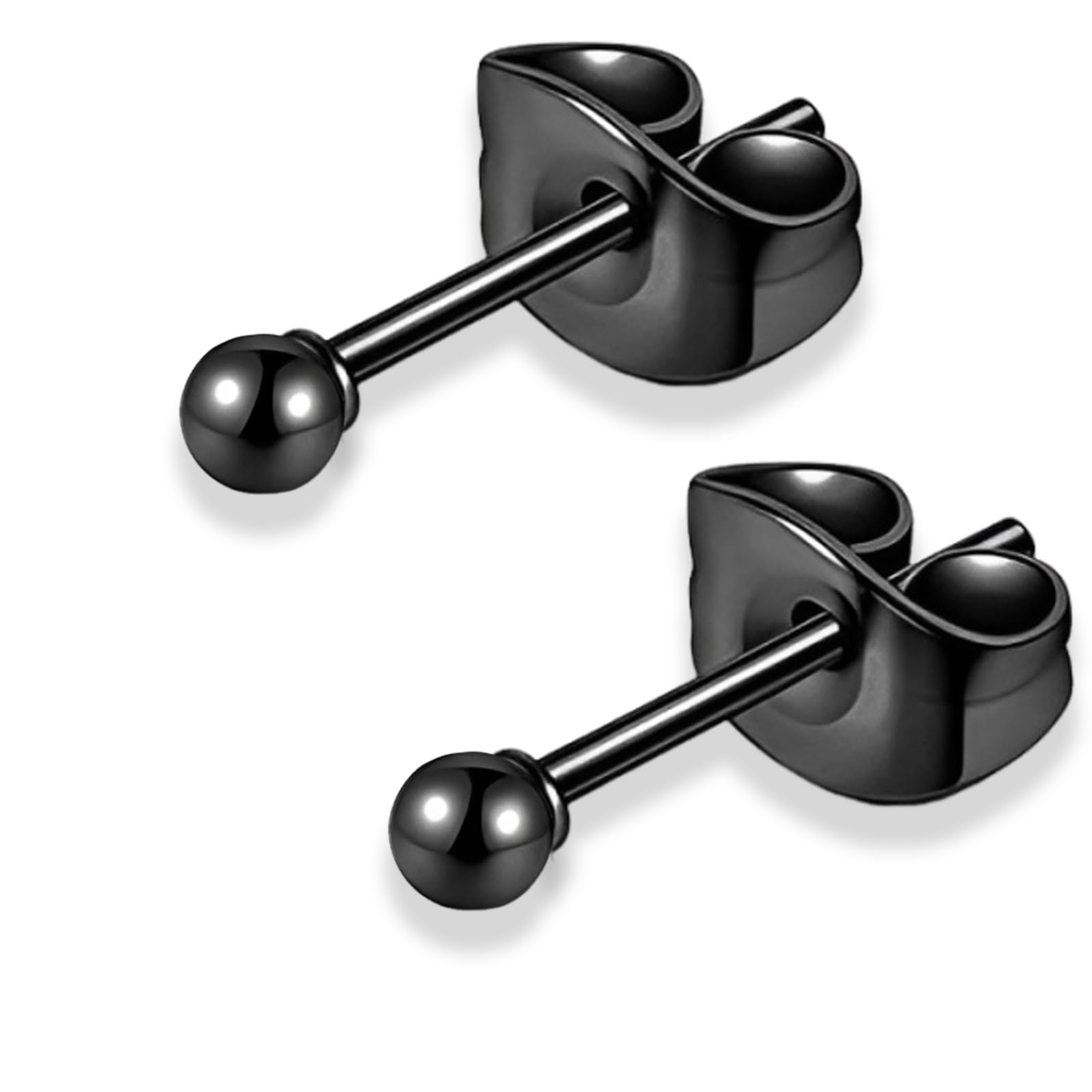 【送料無料】swars ピアス 丸玉 ボール シルバー メンズ レディース 男女 シンプル 丸玉ピアス ボールピアス 両耳用 2個 ペア 金属アレルギー