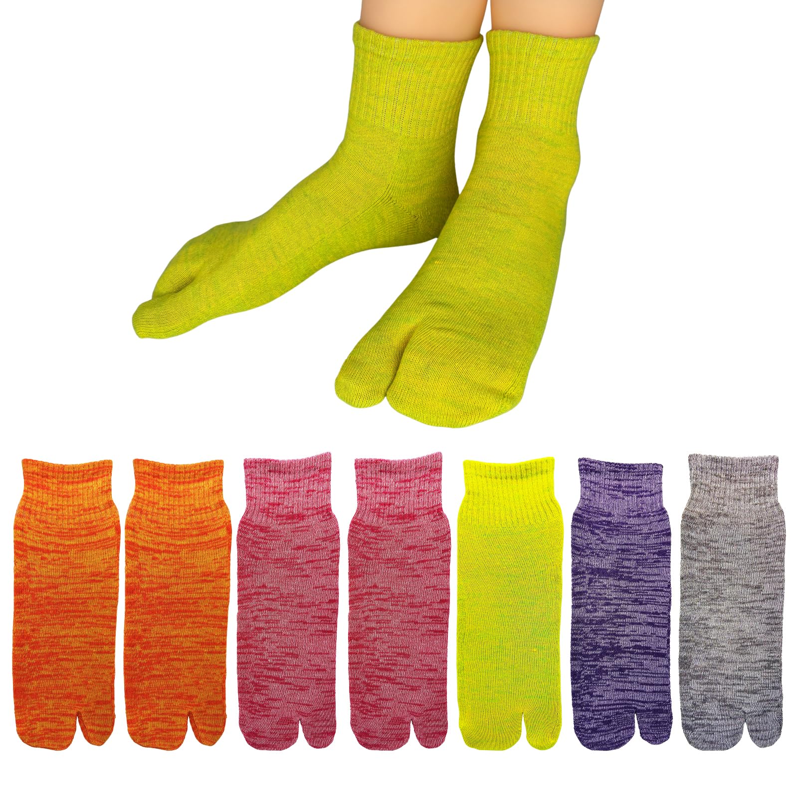 【送料無料】[NAKAMAJITA] 22.5-30.cm 7足セット メンズ レディース 足袋 ショート丈 ソックス 足底ク..