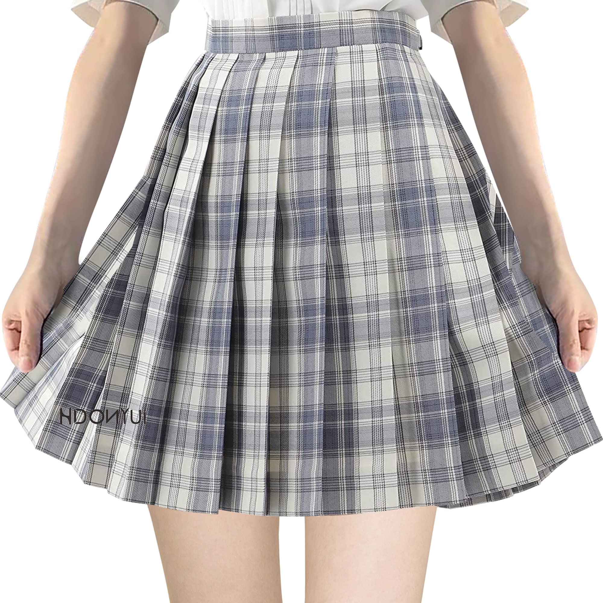 【送料無料】[HDONYUI] 制服 スカート ミニ プリーツ チェック 女子 スクール 高校生 JK 学生 ハイウエ..