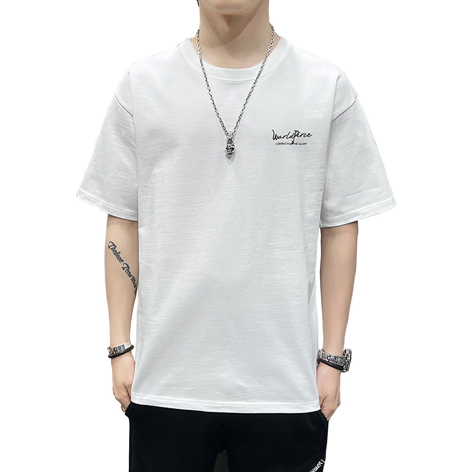 商品情報商品の説明説明 スタイルの紹介： このTシャツは、学生や若者がさまざまな非公式の機会に着るのに適しています。女性もそれを身に着けて、美しく、寛大で、気性のあるように見えることができます。 推奨サイズ 身長155〜165cm、体重47...