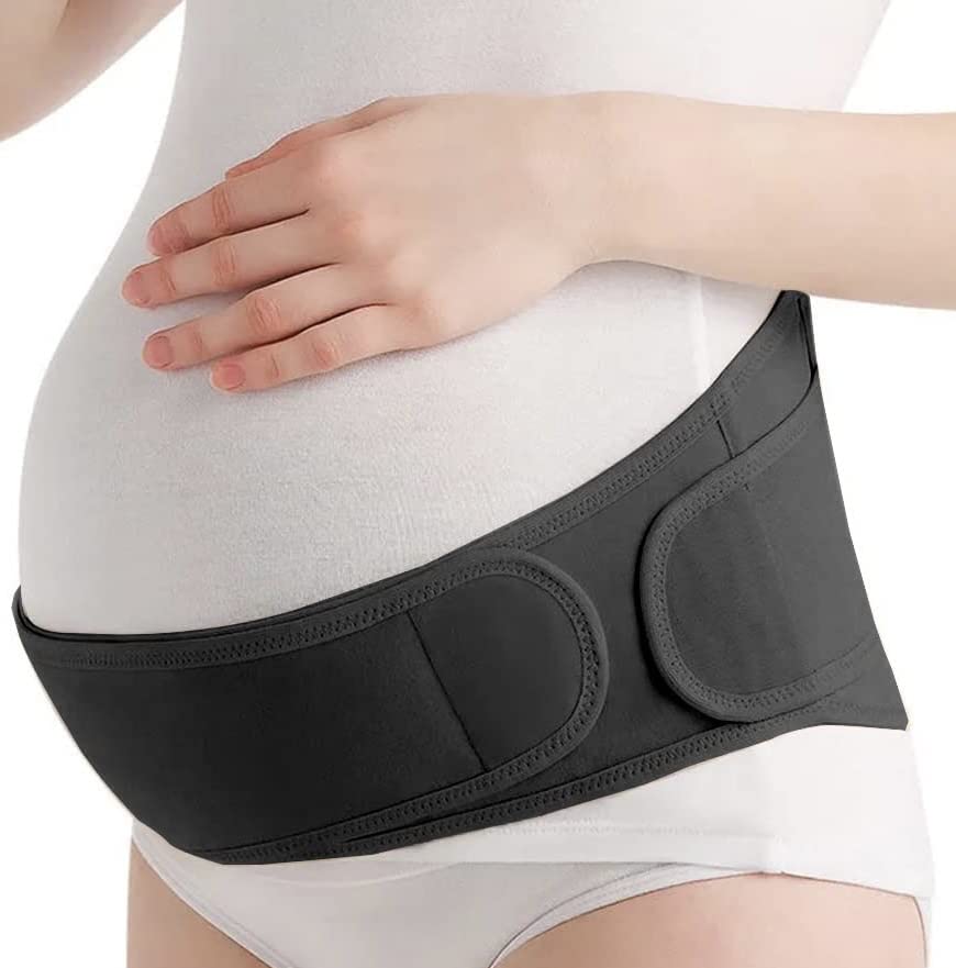 【送料無料】Womens mind and body 骨盤サポート マタニティベルト 産前 産後 両用 腹帯 妊婦帯 骨盤ベルト (ブラック) サイズ：free