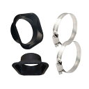 【送料無料】Archnote ダクト コネクター 150mm ホースクランプ 換気 排気 ホース バンド ファン 2個 セット 色:ブラック、ステン、サイズ:1...