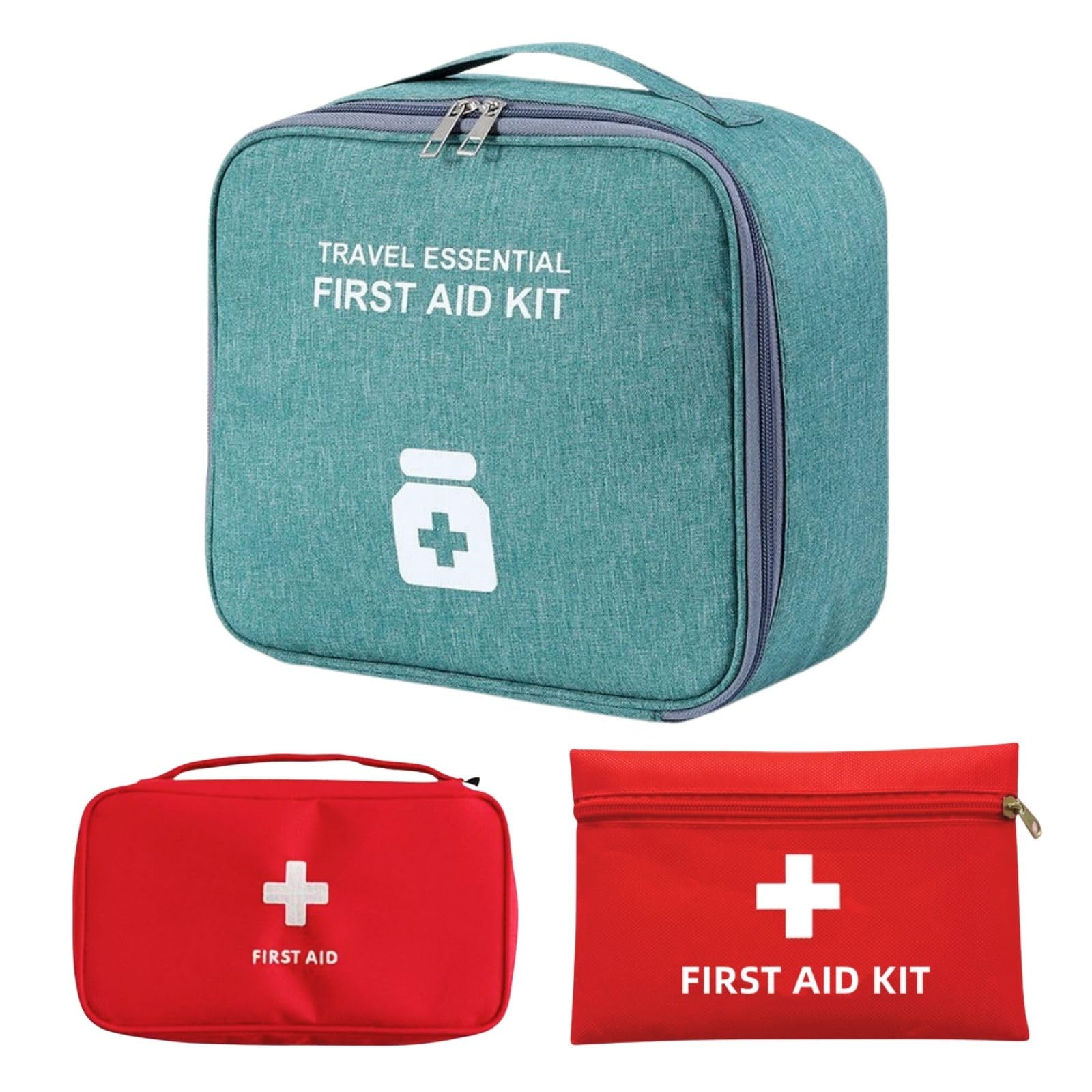 【送料無料】Archnote 防災ポーチ 持ち歩き メディカルポーチ 救急ポーチ ファーストエイド ポーチ お薬ポーチ 3個セット 防災備蓄管理士監修 色:グリ...