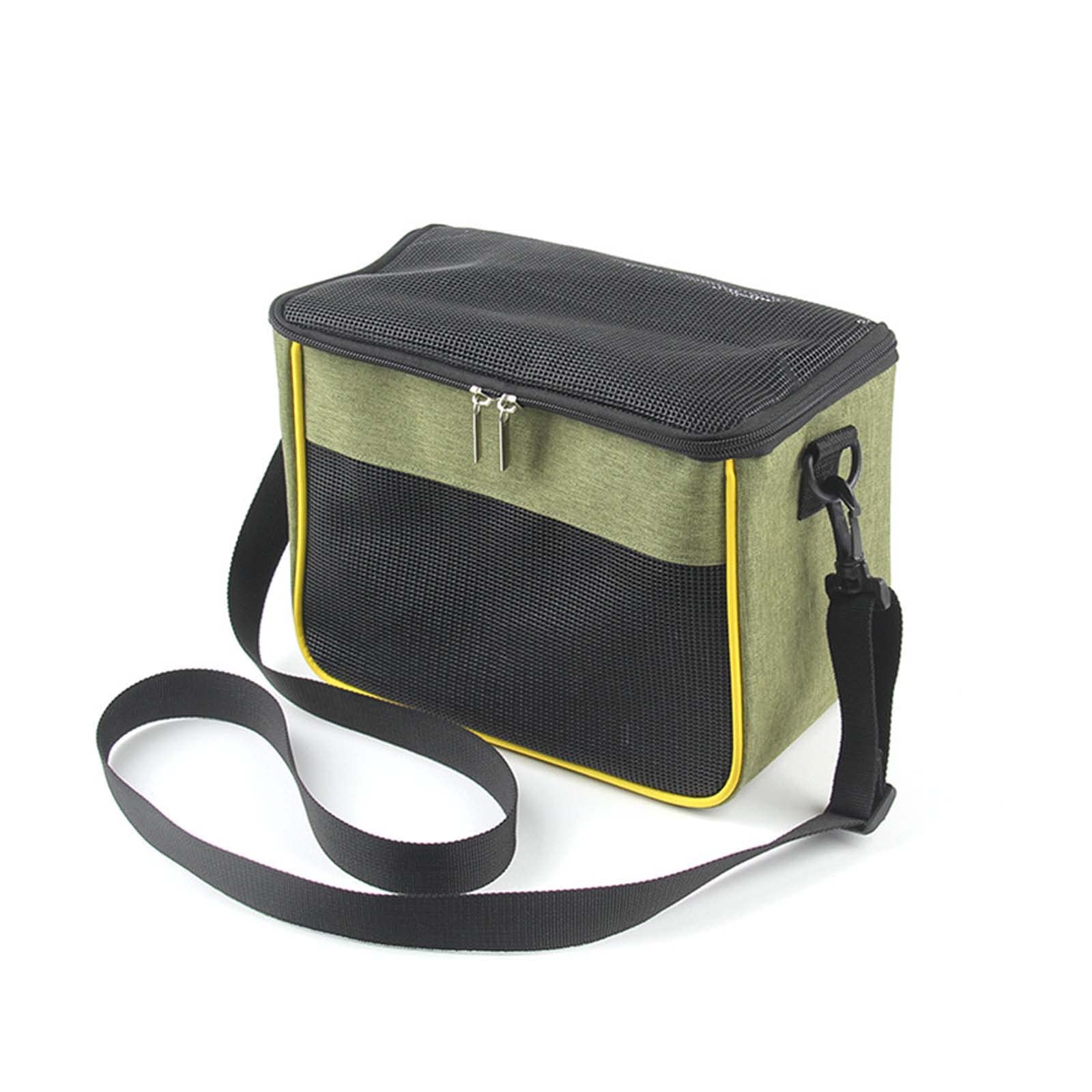 【送料無料】ペットキャリーバッグお洒落小動物 肩掛け キャリーバッグ 色：グリーン、サイズ：L