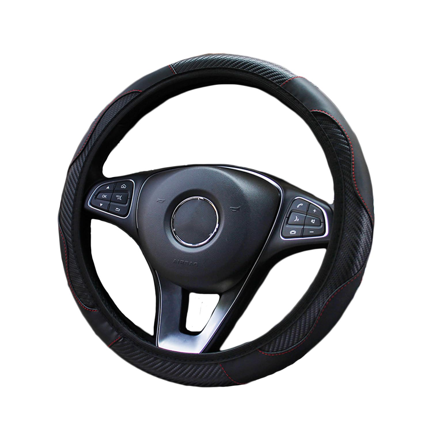 【送料無料】Archnote ハンドル カバー 軽自動車 sサイズ ステアリングカバー カーボン レ ...